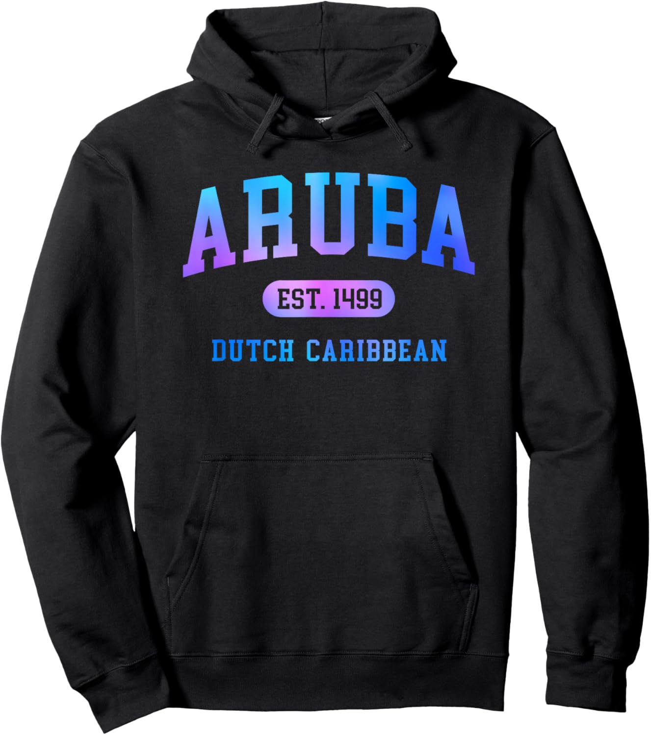 Aruba Vacation Souvenir Colorful Boys Girls Hoodie - Hoodie | Black