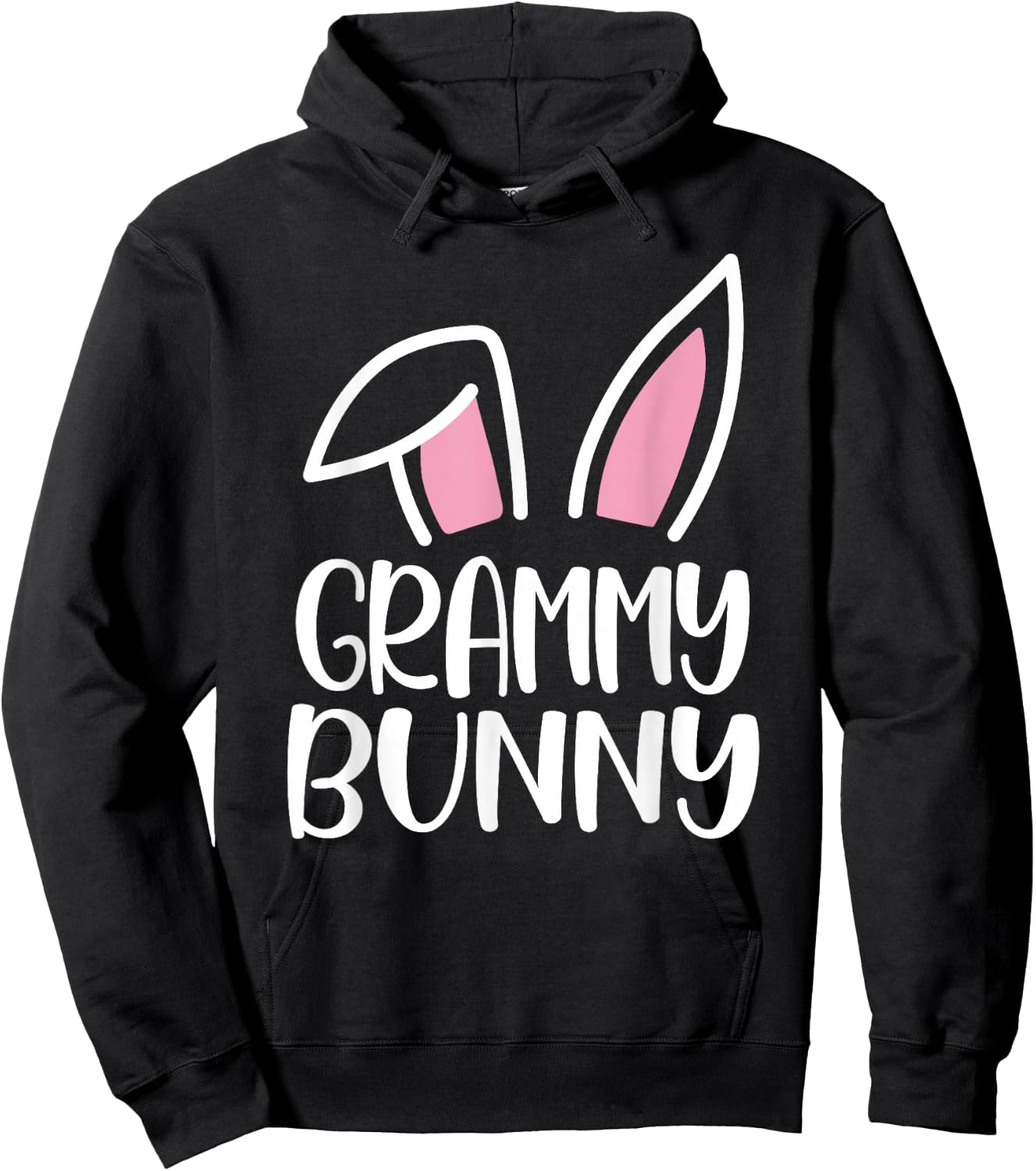 Funny Grammy Bunny Happy Easter Family Matching Hoodie - Hoodie | Black