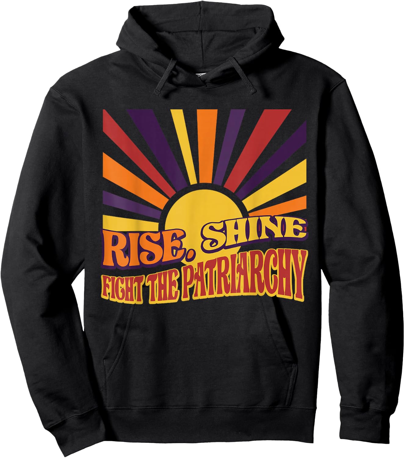 Rise Fight Patriarchat Feminismus Feministische Menschenrechte Hoodie - Hoodie | Black