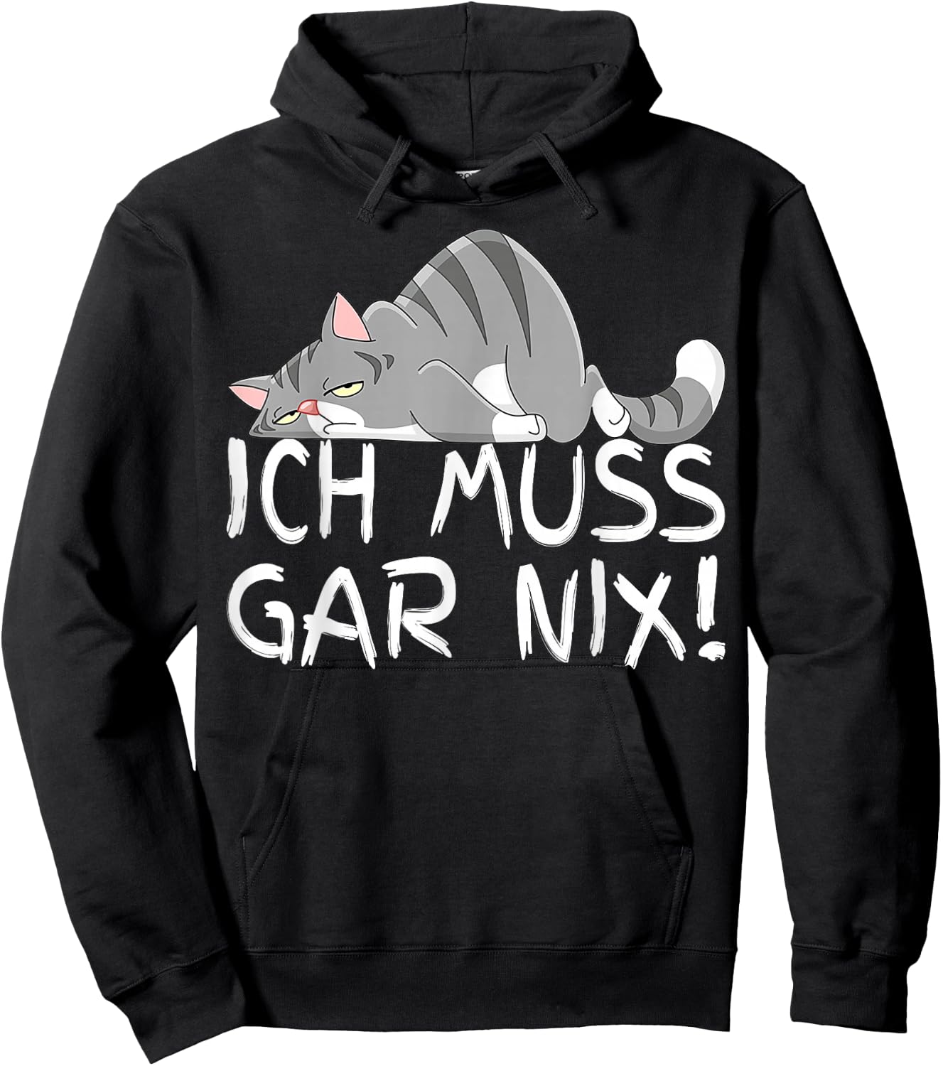 Lazy Cat I Must Gar Nix Gifts for Cat Lovers , black Hoodie - Hoodie | Black