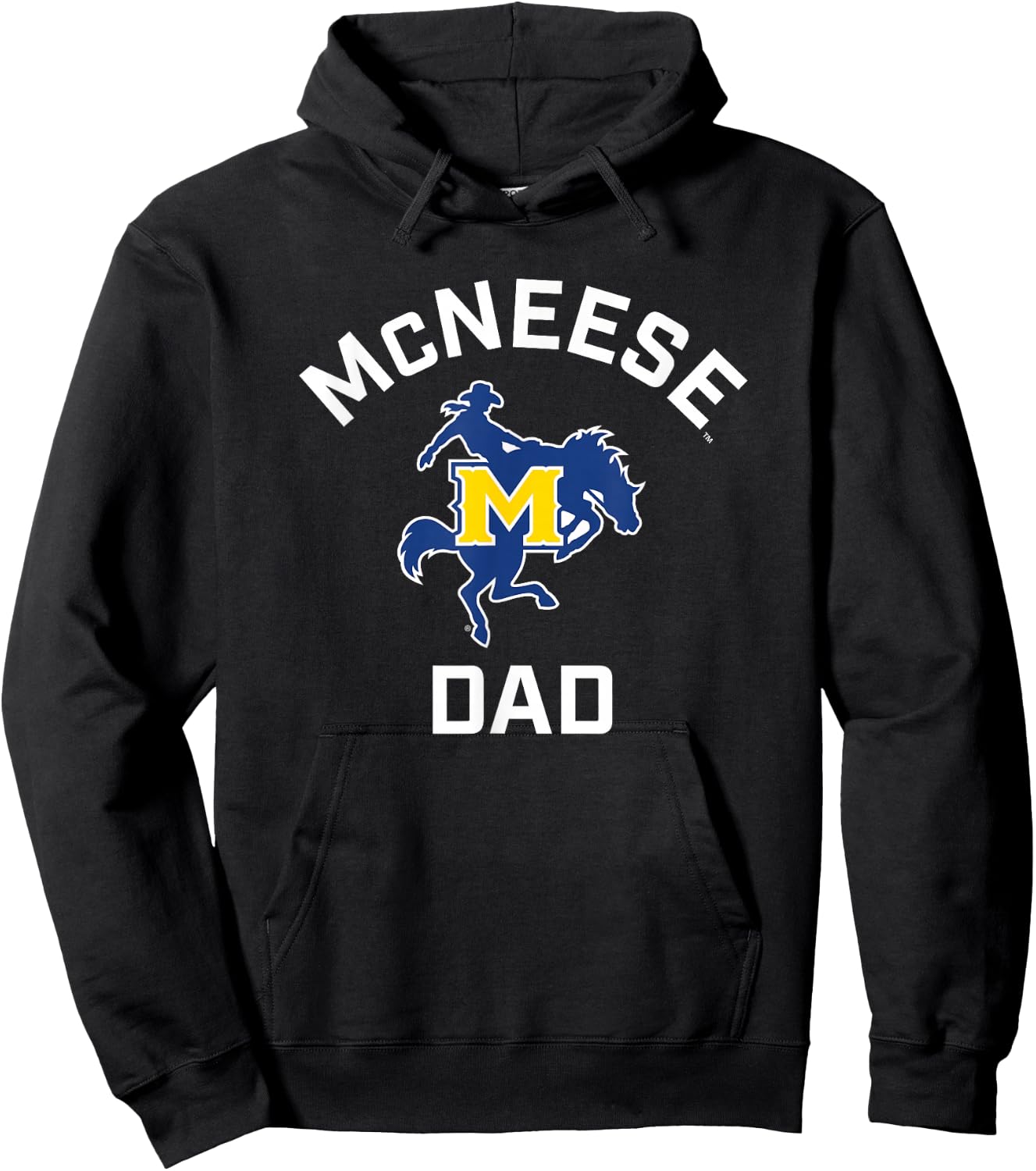 McNeese State University Cowboys Arched Dad Hoodie - Hoodie | Black