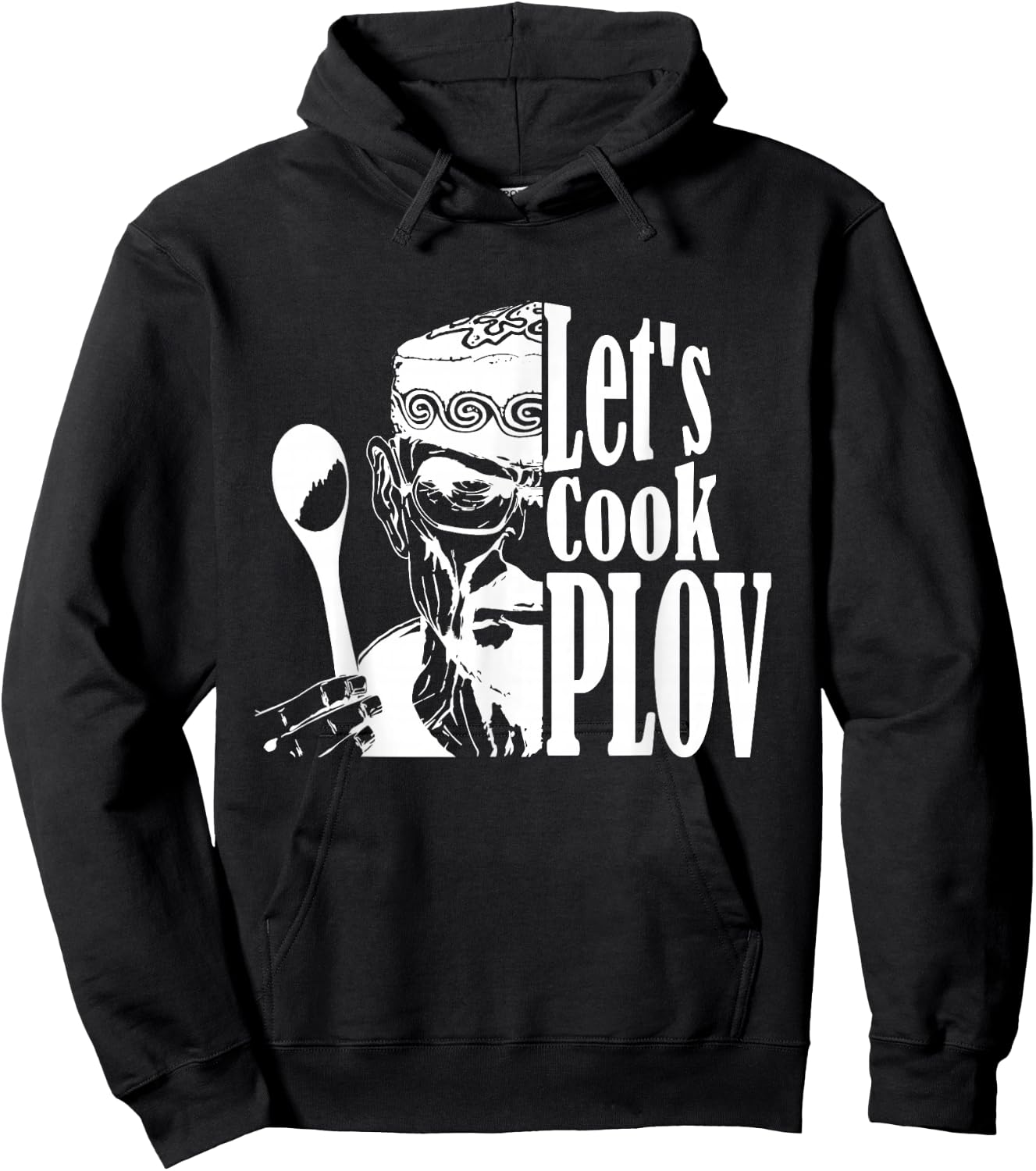 Let's Cook Plov - Fun American Uzbek Stereotype Hoodie - Hoodie | Black