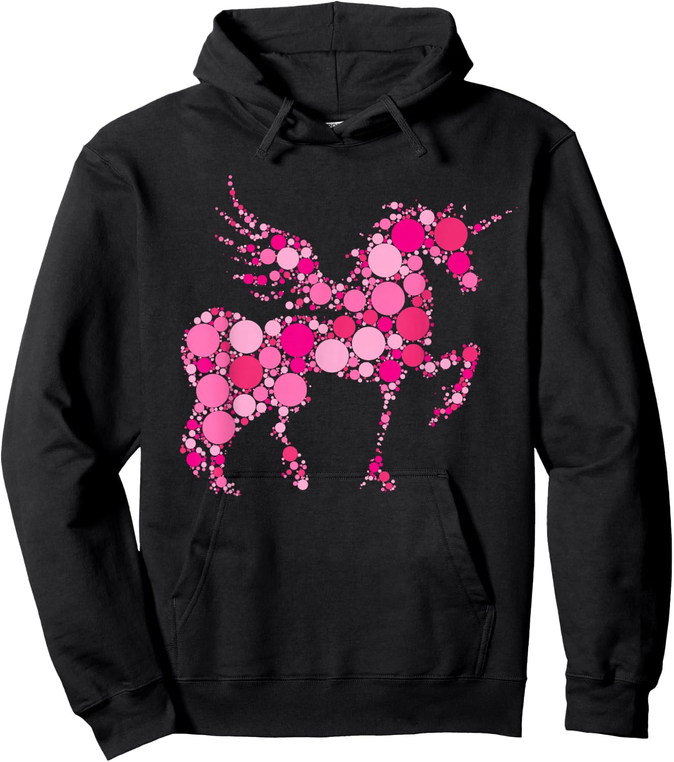 Pink Polka Dot Unicorn International Dot Day Kids Hoodie - Hoodie | Black