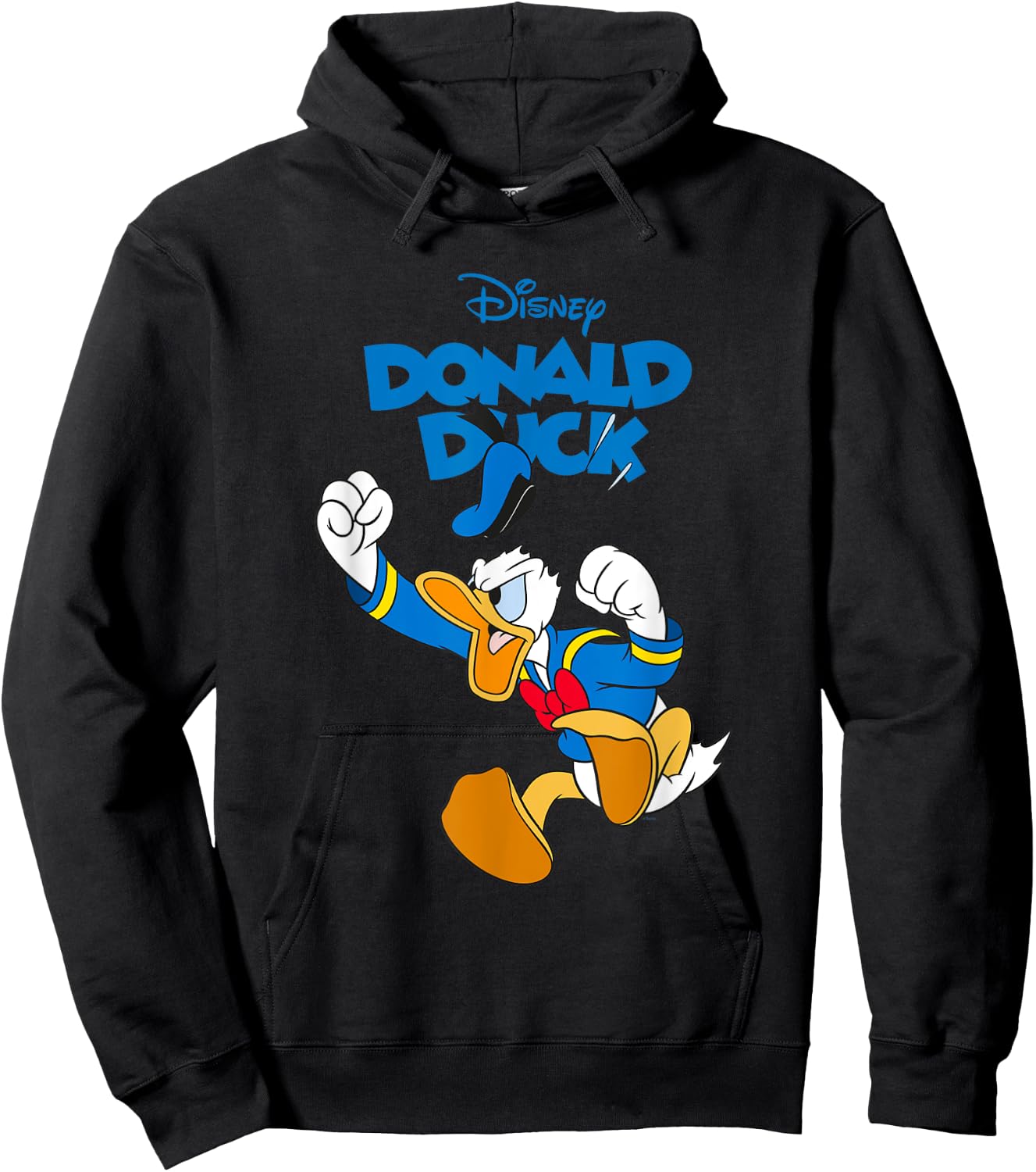 Donald Duck Furious Donald , black Hoodie - Hoodie | Black