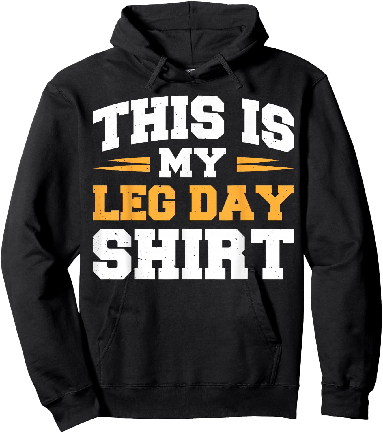 This Is My Leg Day Hoodie - Hoodie | Black