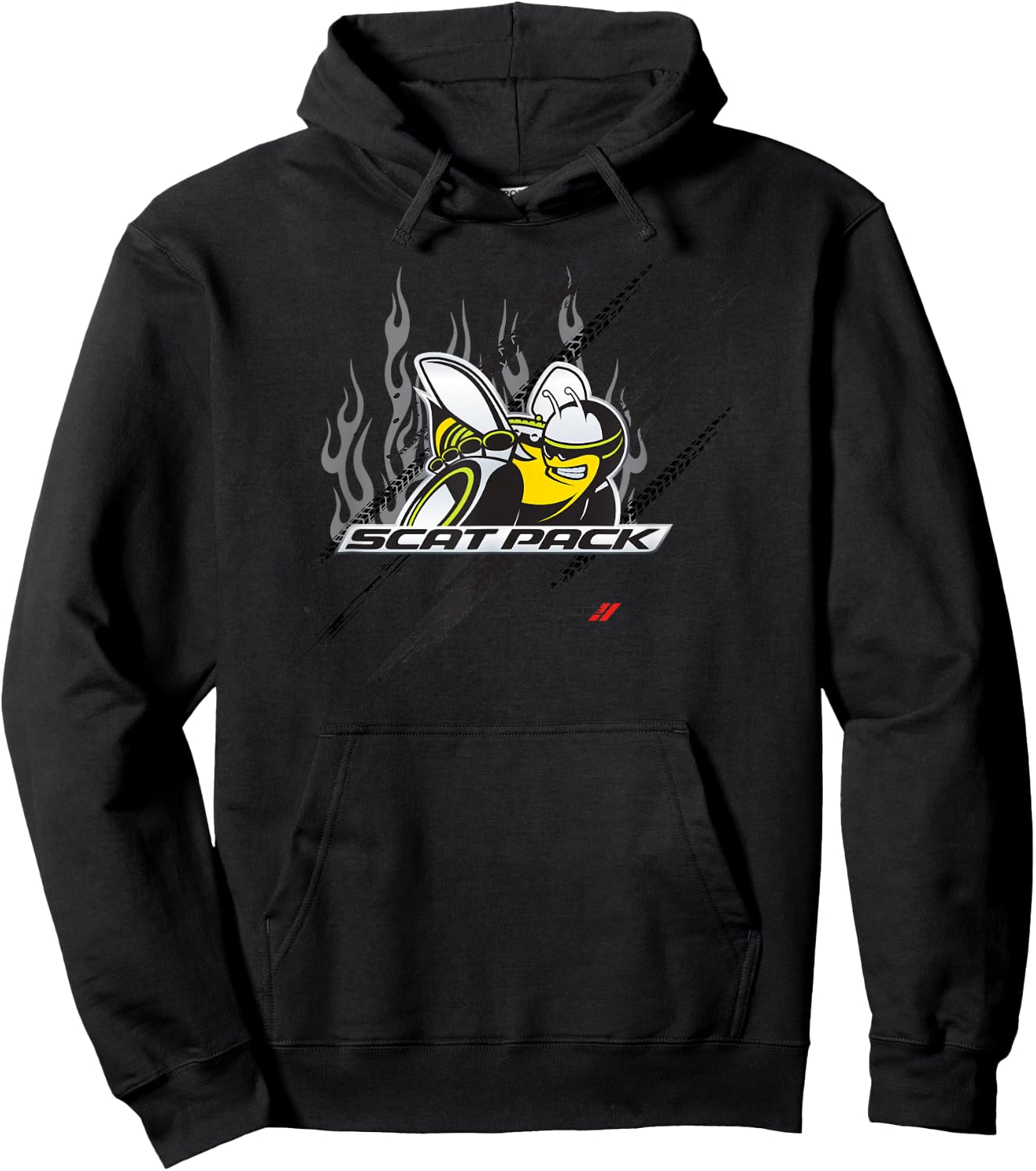 Dodge Scat Pack Marches , grey, S Hoodie - Hoodie | Black