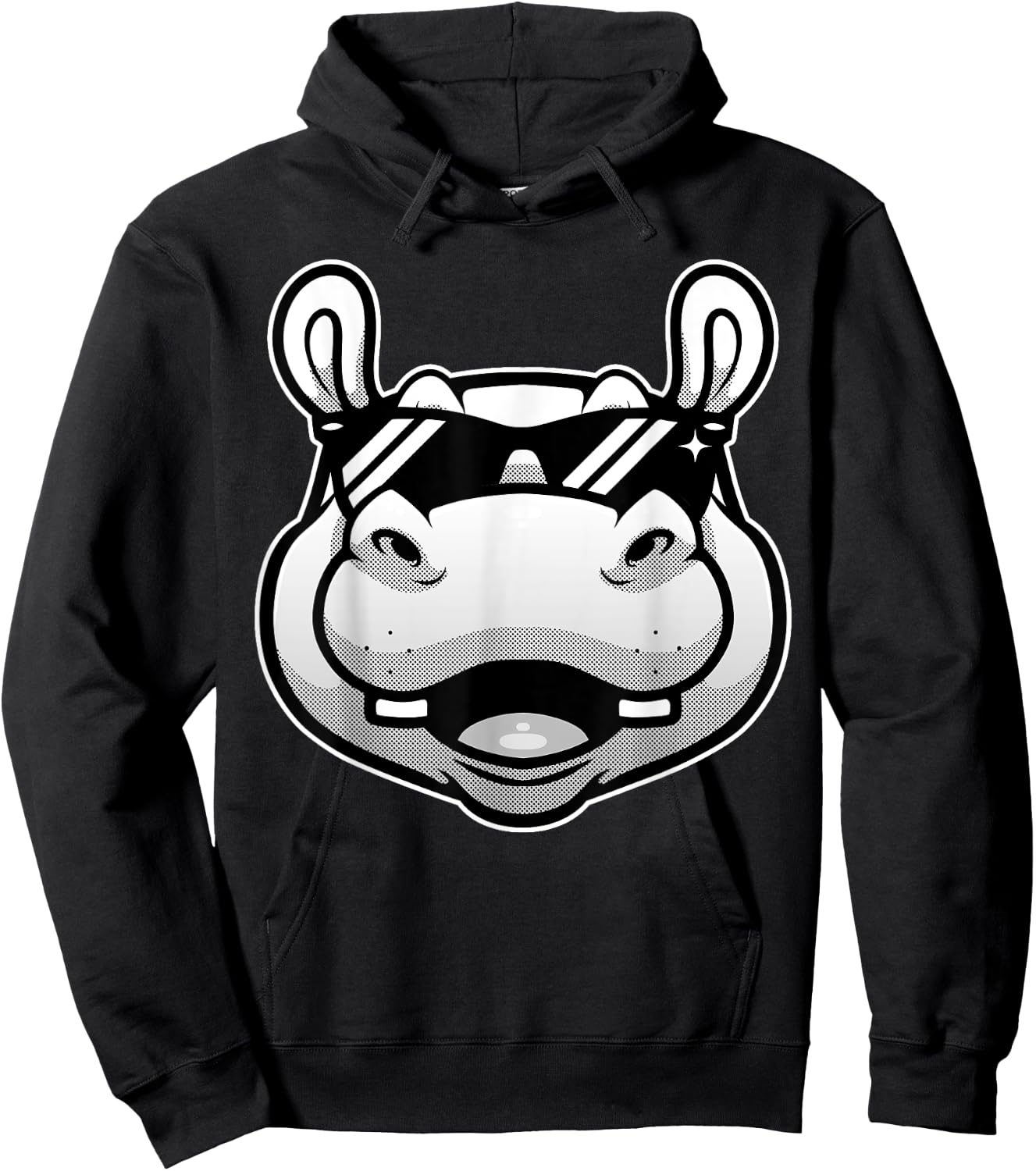 Cool Hippopotamus Women Hippo Zoo Day Animal Lover Hoodie - Hoodie | Black