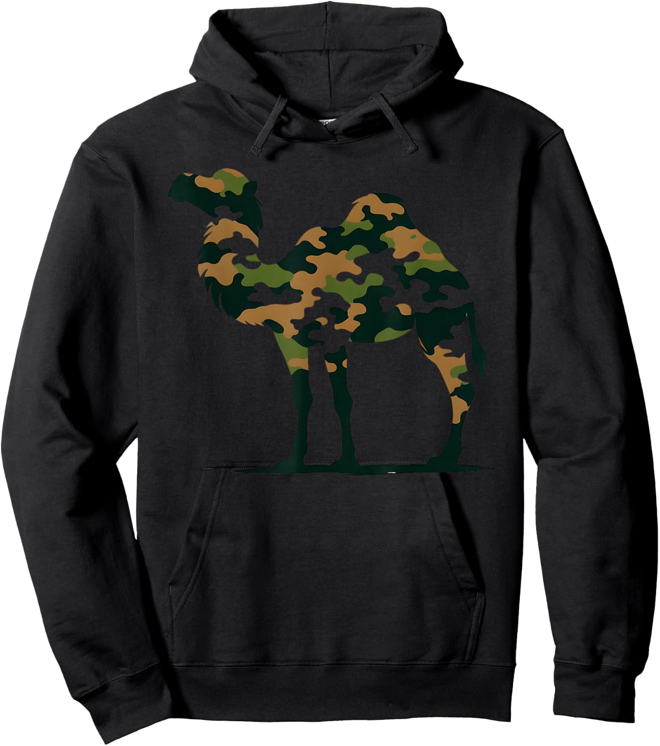 Camel Camelflage Camouflage Funny Camel Hoodie - Hoodie | Black