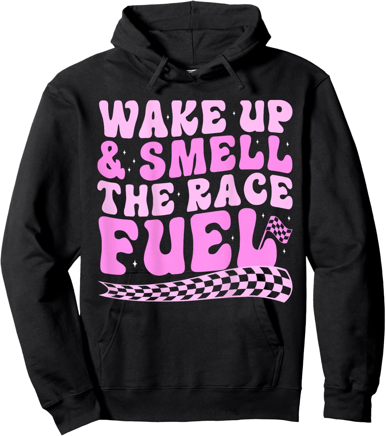 Wake up and smell the race fuel (on back) Hoodie - Hoodie | Black