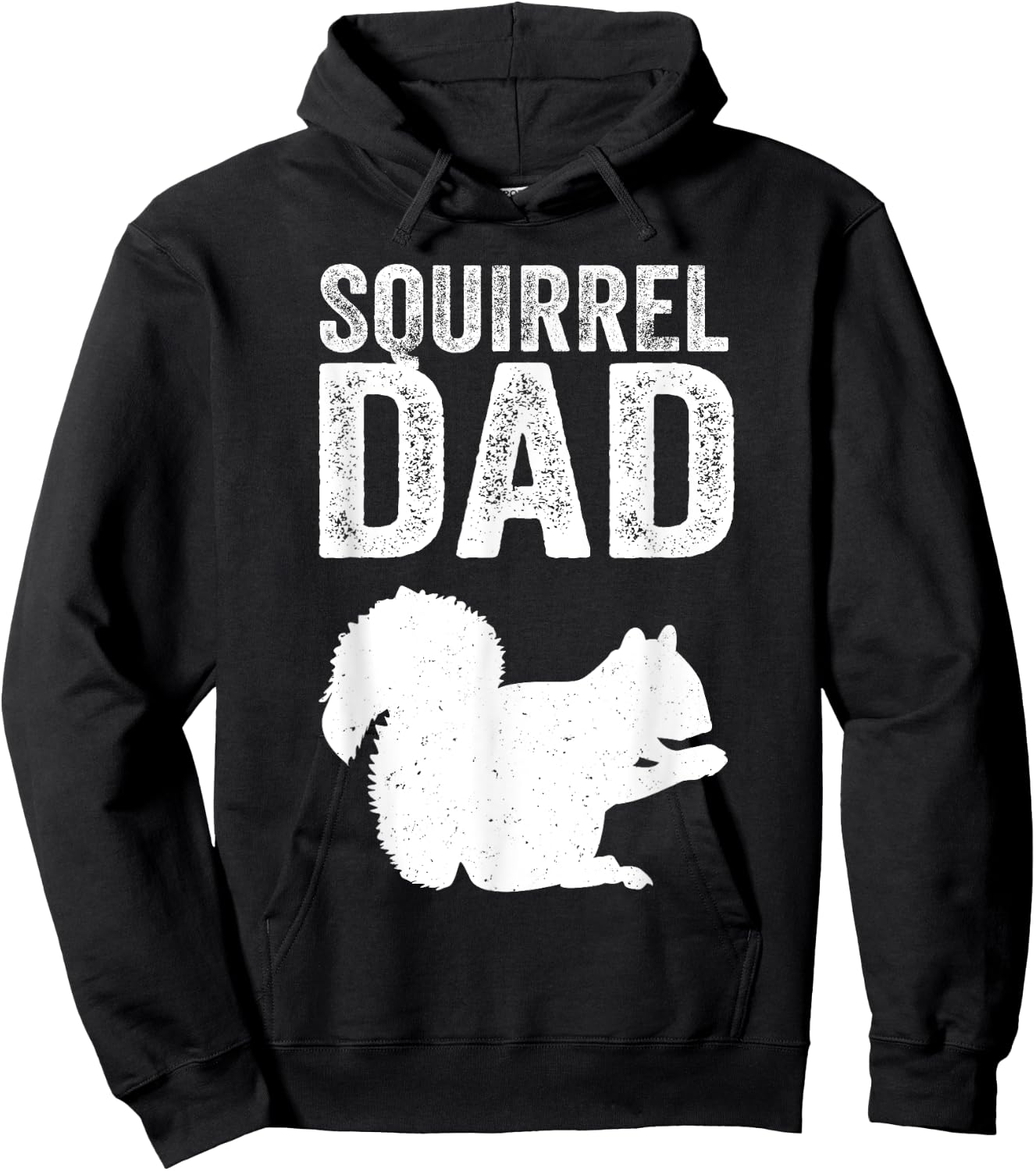 Forest Animal Men Cool Squirrel Dad Father Hoodie - Hoodie | Black