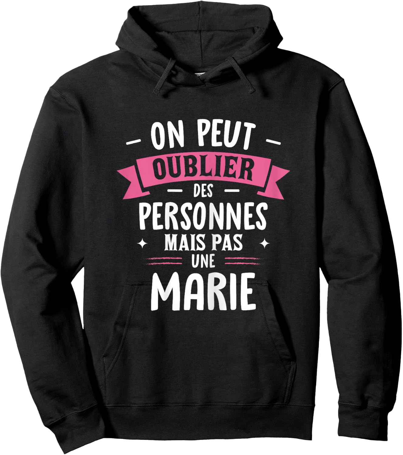 Woman Humour Girlfriend Personalized Gift BFF First Name Marie Hoodie - Hoodie | Black
