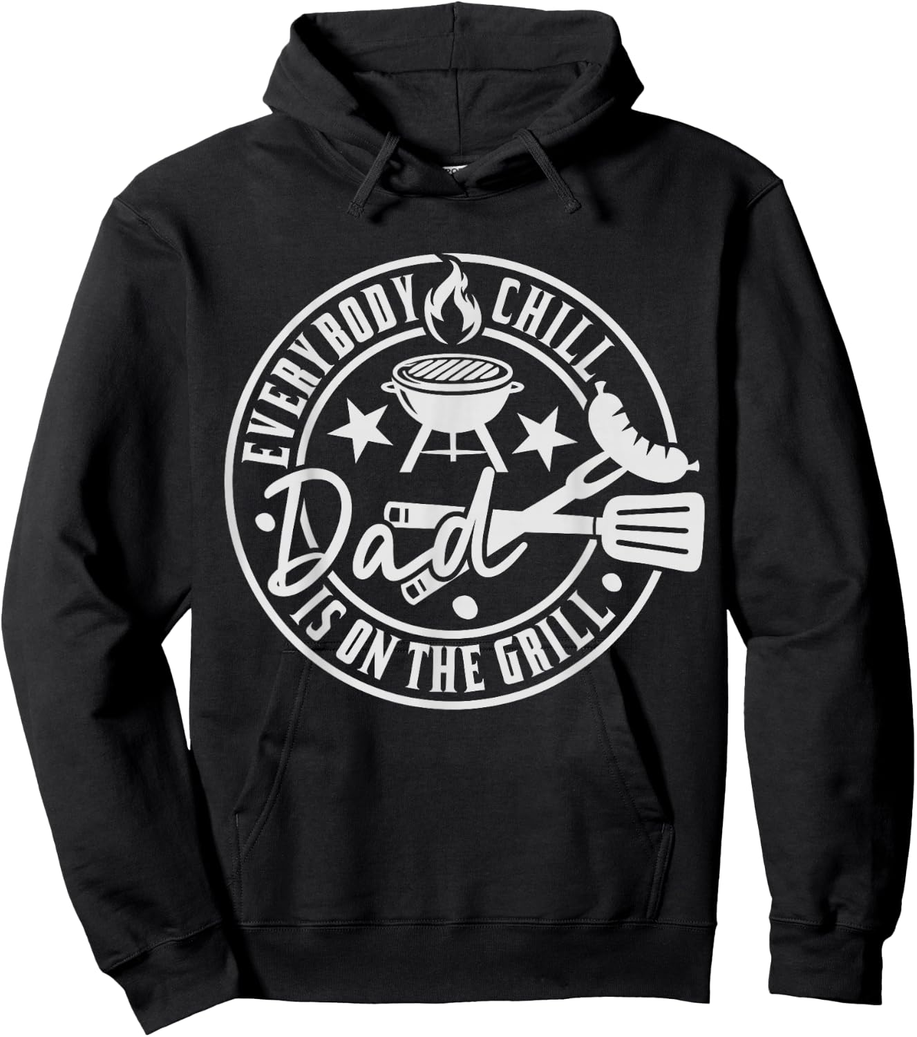 BBQ Grilling Dad Smoking Meat Barbecue Pun Pit Père Drôle Hoodie - Hoodie | Black