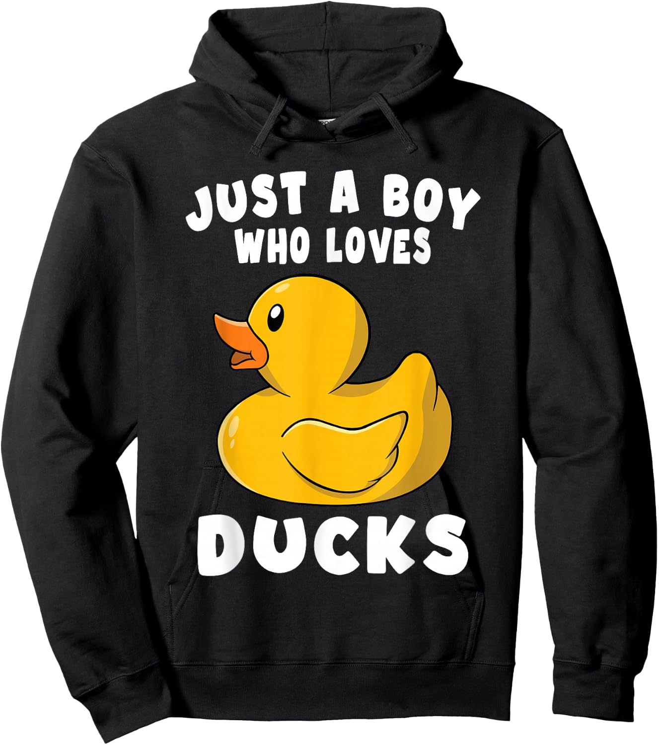 Just a Boy Who Loves Ducks Hoodie - Hoodie | Black