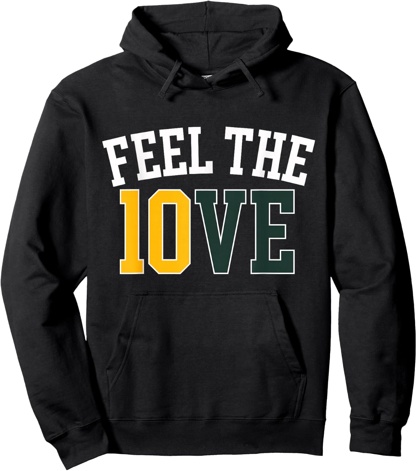 Feel The 10VE Jordan Quarterback Love American Football Hoodie - Hoodie | Black
