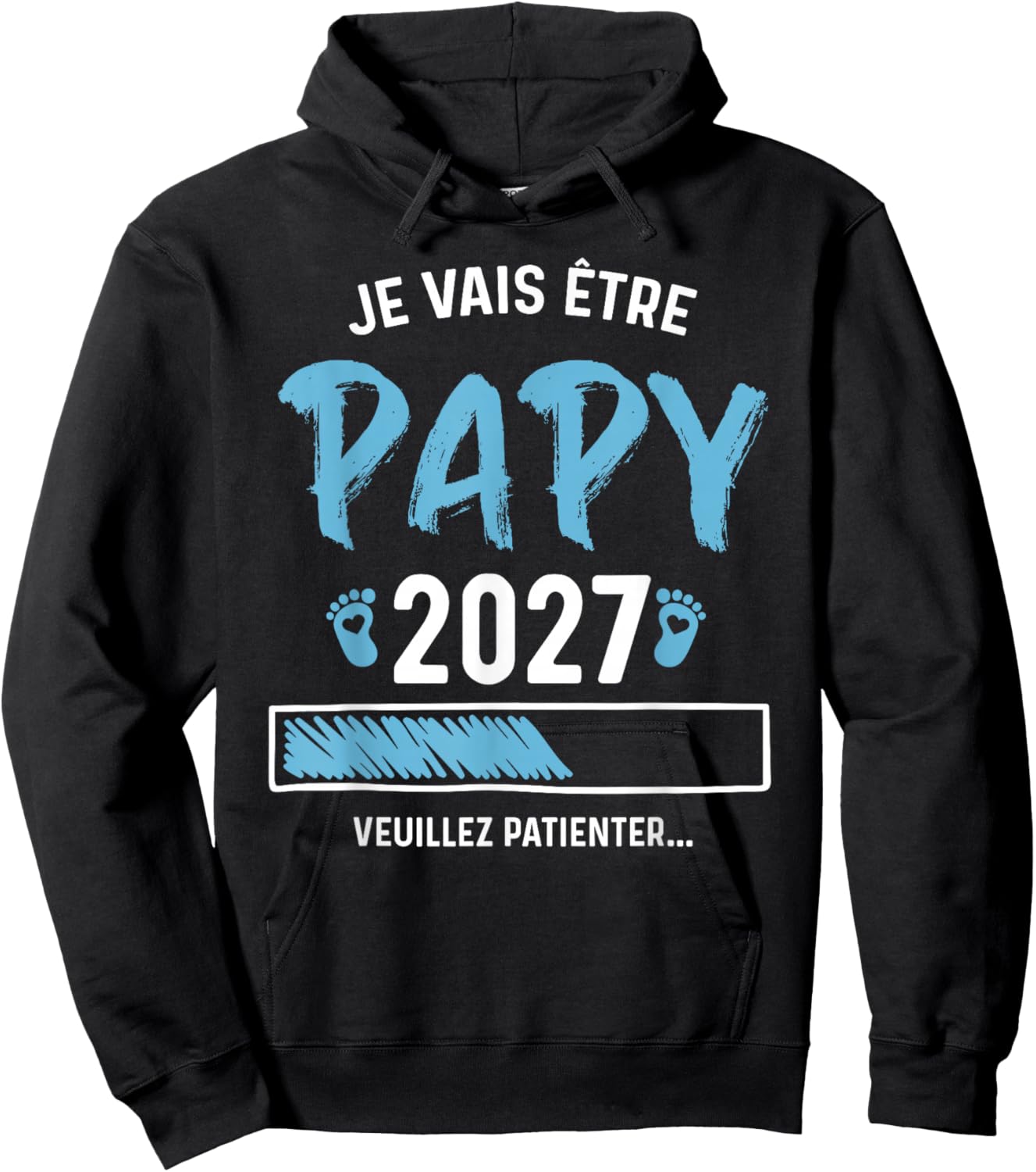 Homme Futur Papy 2027 Annonce Grossesse Paypy 2027 Hoodie - Hoodie | Black