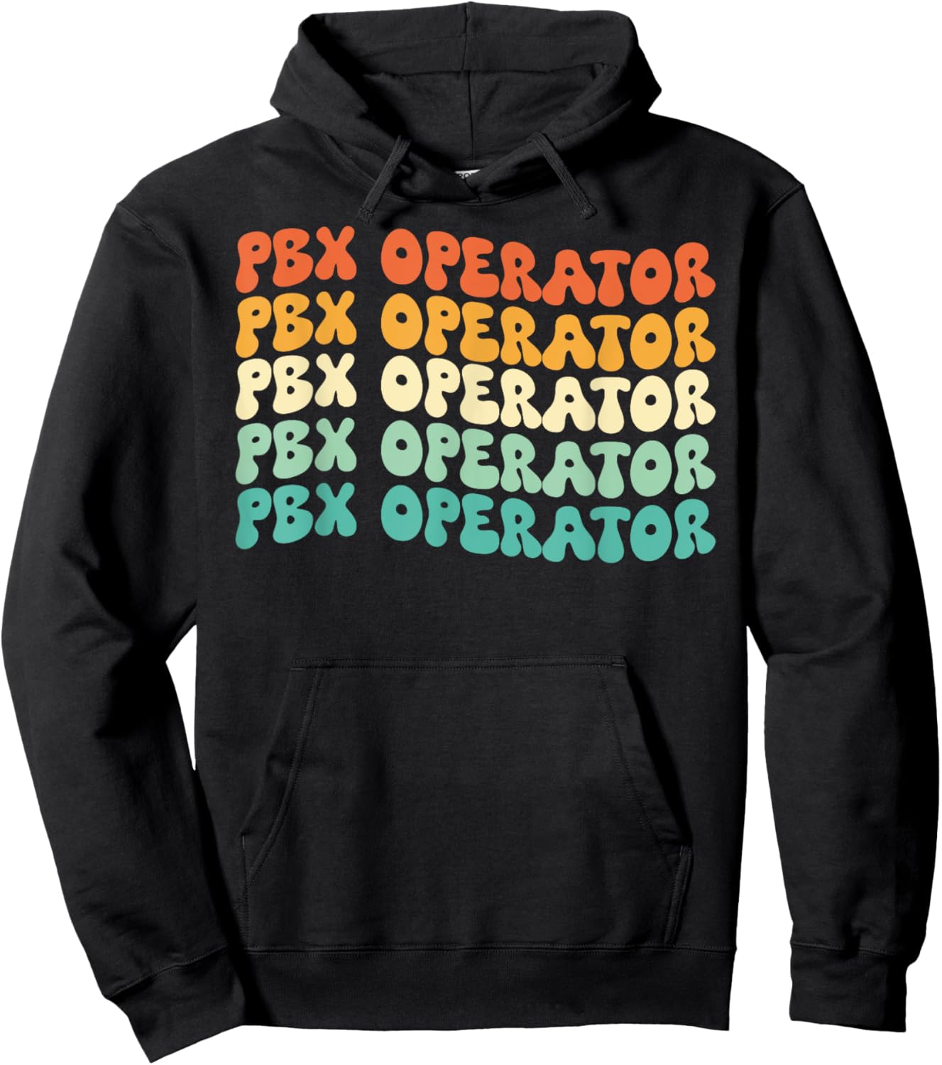 Groovy Pbx Operator Job Title Hoodie - Hoodie | Black