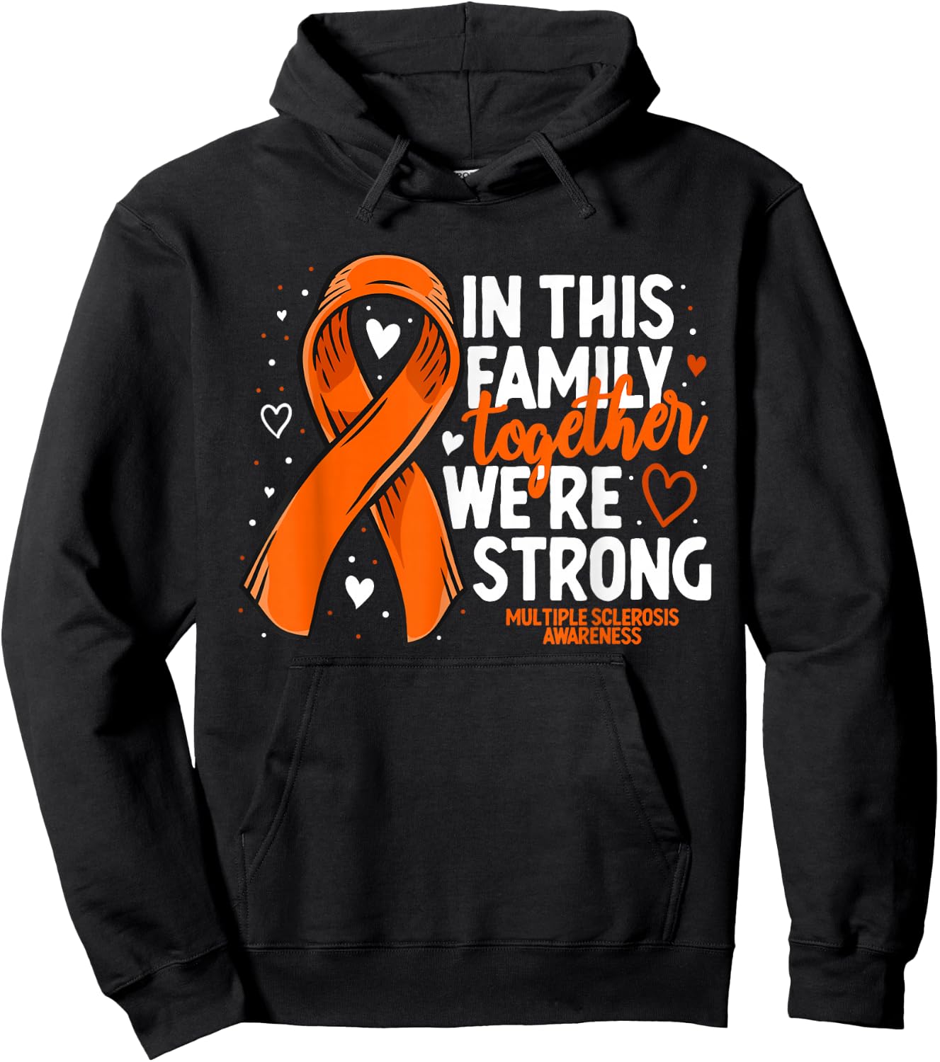 Multiple Sclerosis Awareness Family Support MS Awareness Hoodie - Hoodie | Black