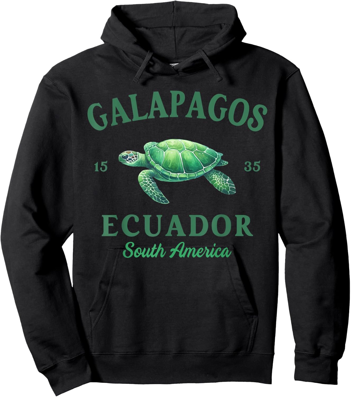 Galapagos Islands Ecuador Galapagos Travel Tortoise Hoodie - Hoodie | Black