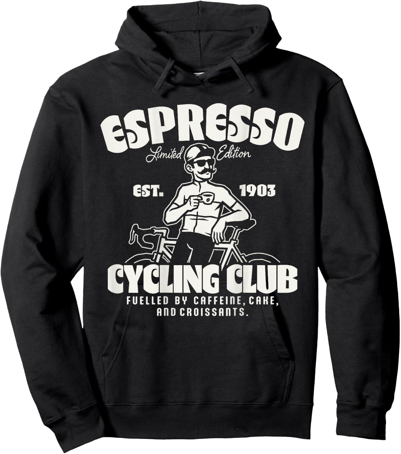 Espresso Rennrad Club Fahrrad Radsport Kaffee Hoodie - Hoodie | Black