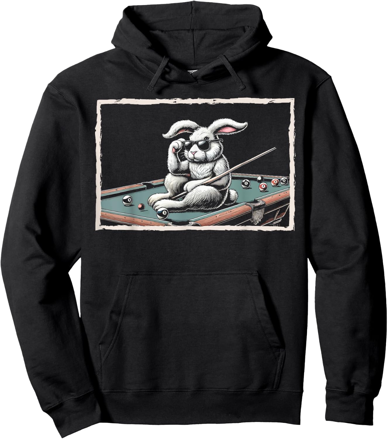 Bunny Billiard Cue Pool Snooker Hoodie - Hoodie | Black