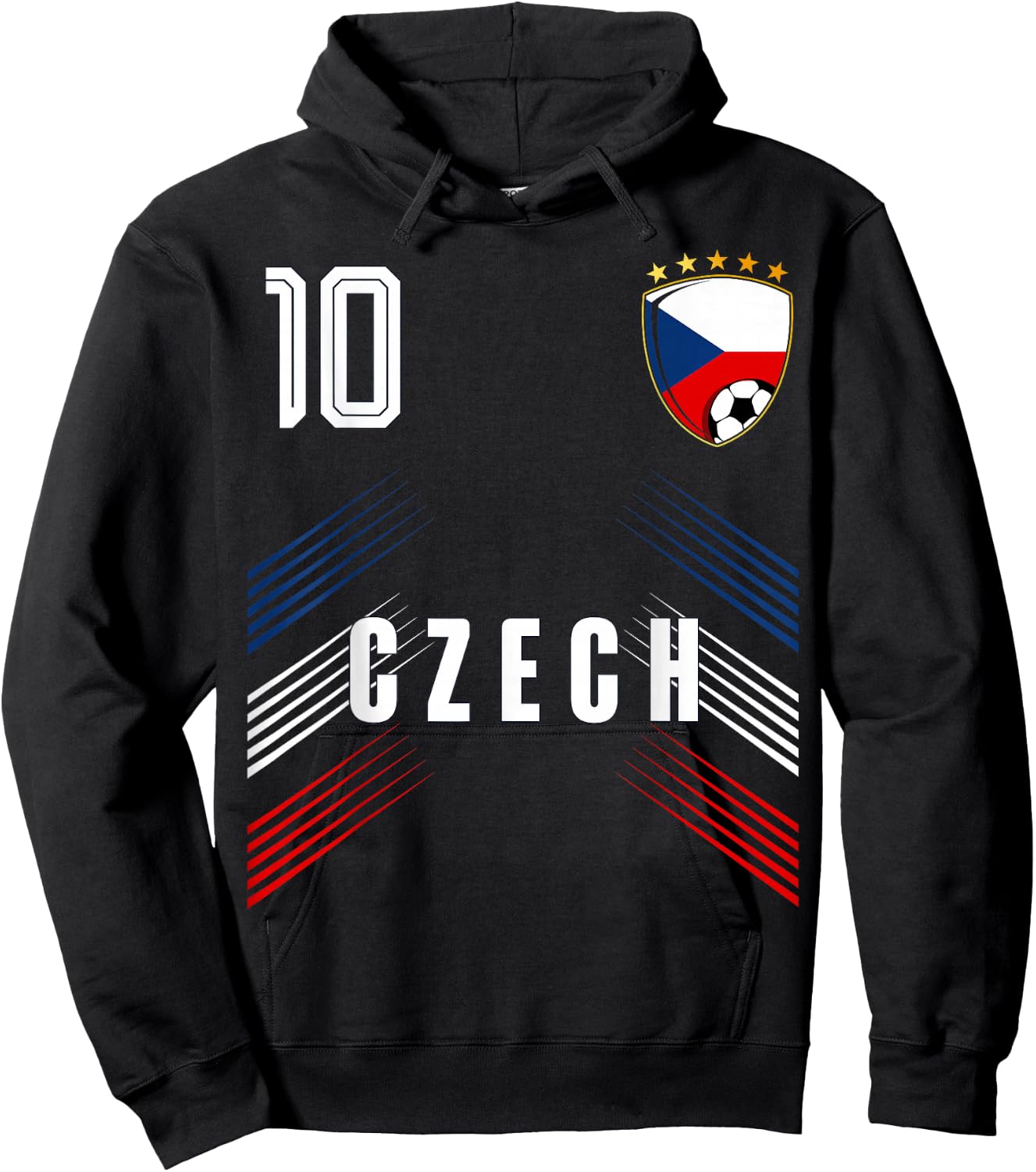 Czech Republic Flag Czechia Pride Lovers Hoodie - Hoodie | Black