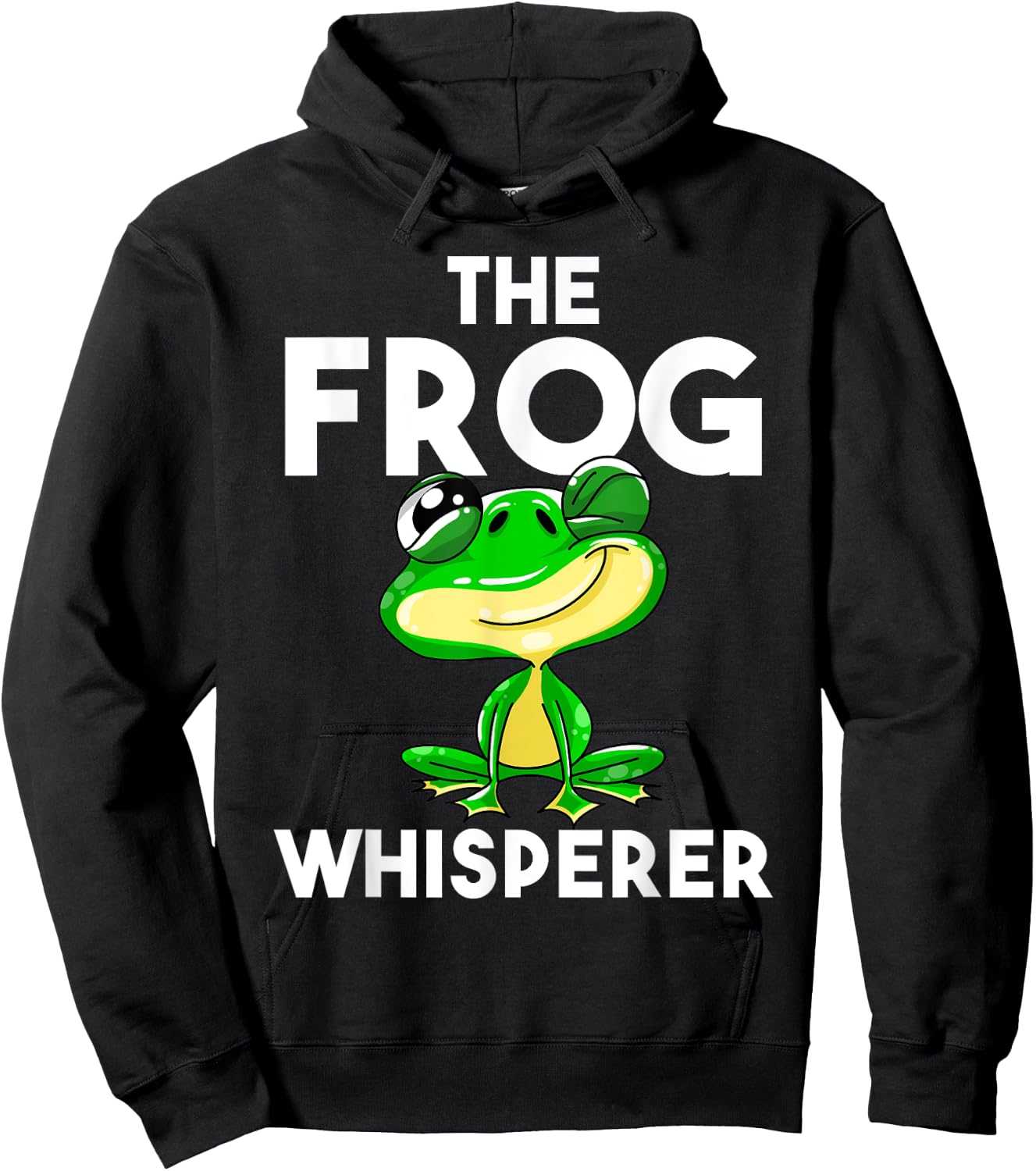 Funny The Frog Whisperer Gift | Cute Bullfrog Fan Boys Girls Hoodie - Hoodie | Black