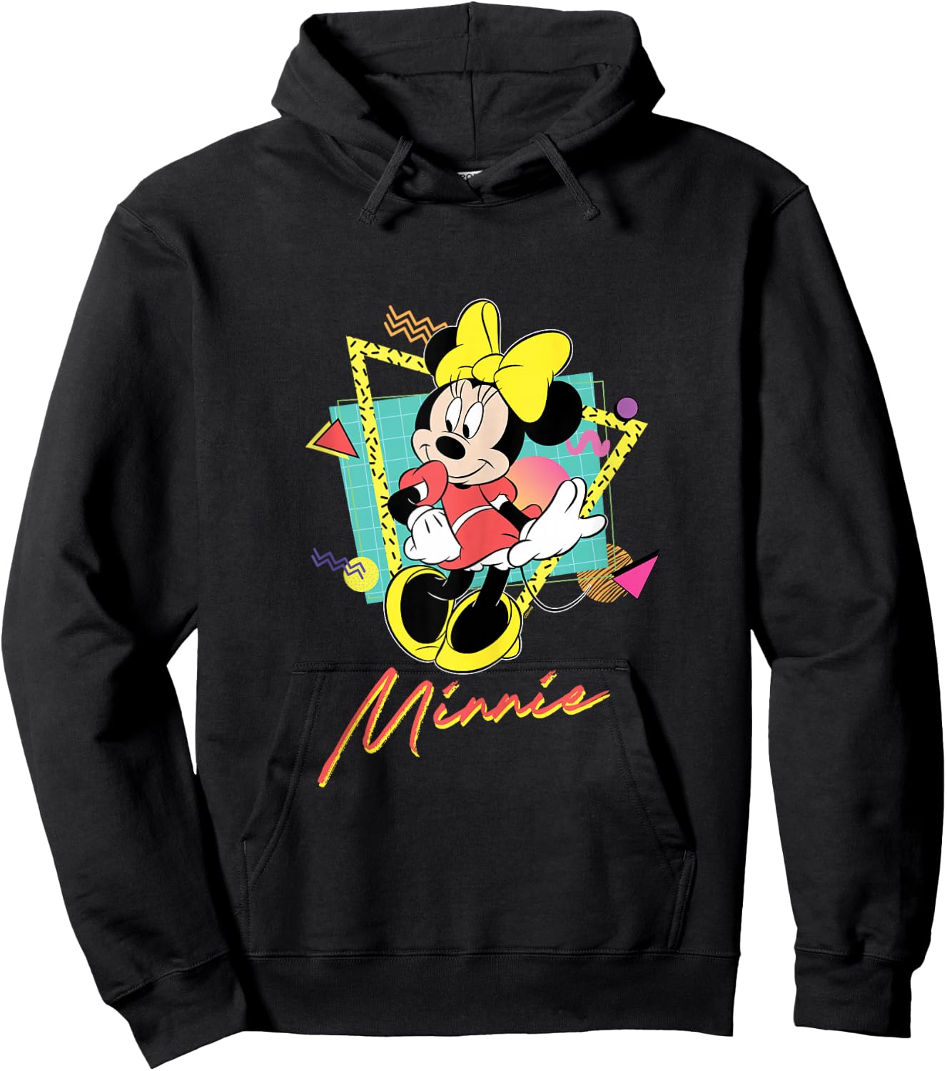 Disney Minnie Mouse Retro ’90s Couples Matching Valentine’s Hoodie - Hoodie | Black
