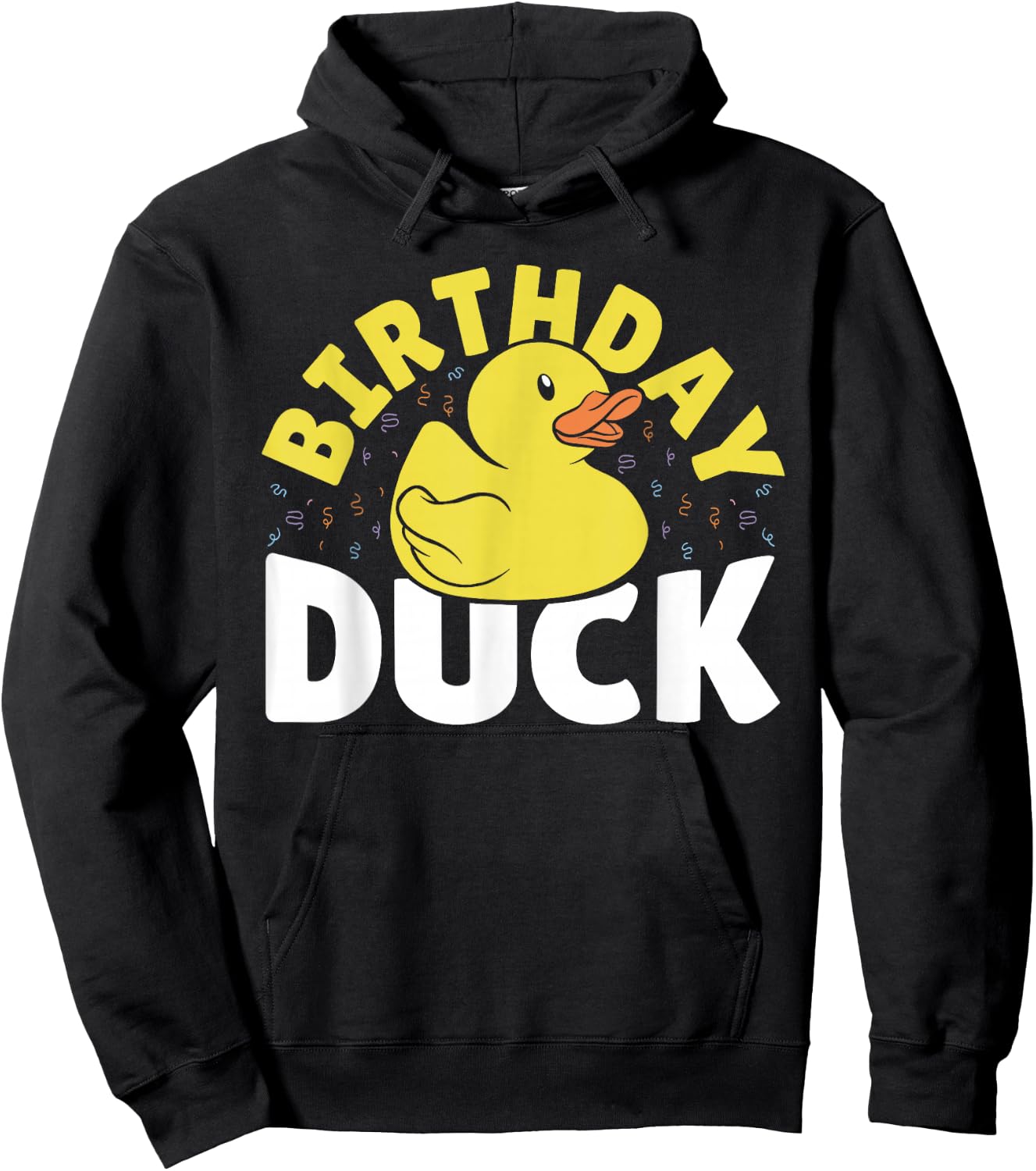 Rubber Duck Birthday Kids - Boy Girl Quack Birthday Duck Hoodie - Hoodie | Black