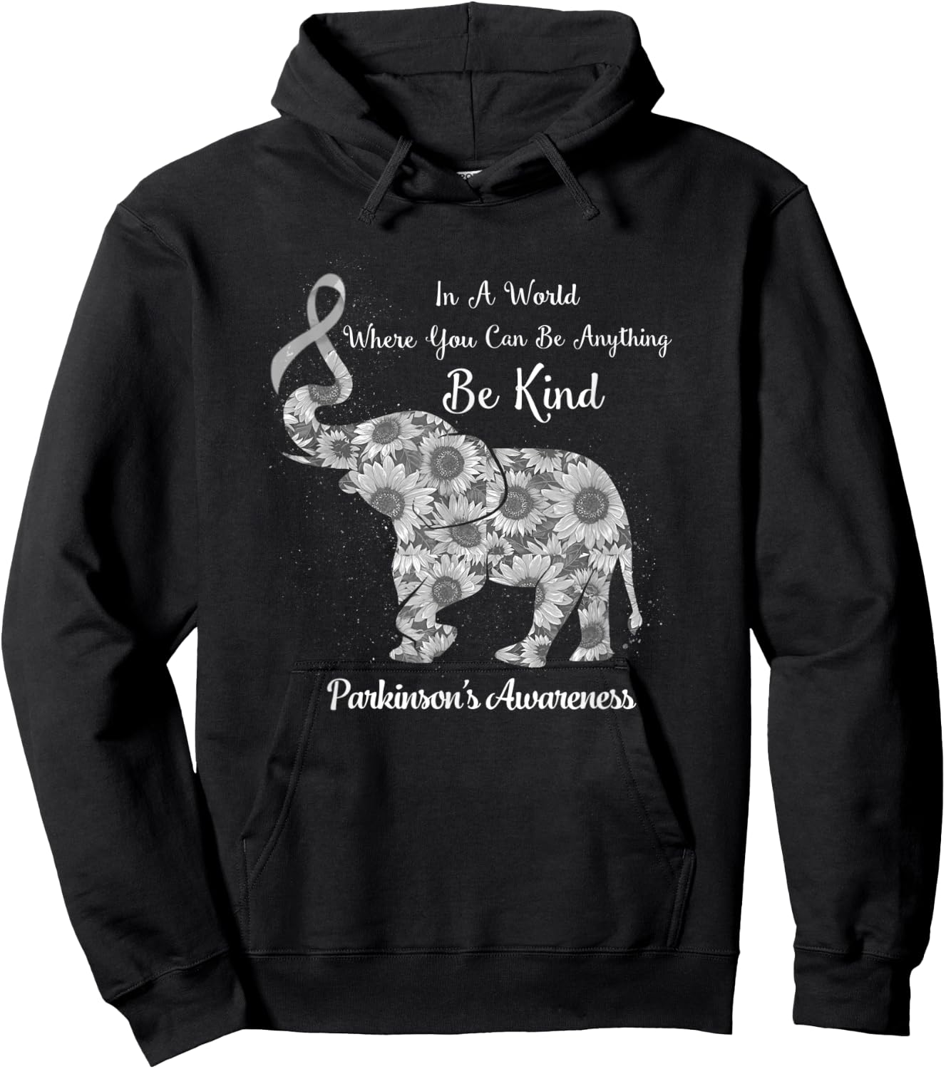 In A World Where You Can Be Anything Be Kind Parkinson's Hoodie - Hoodie | Black