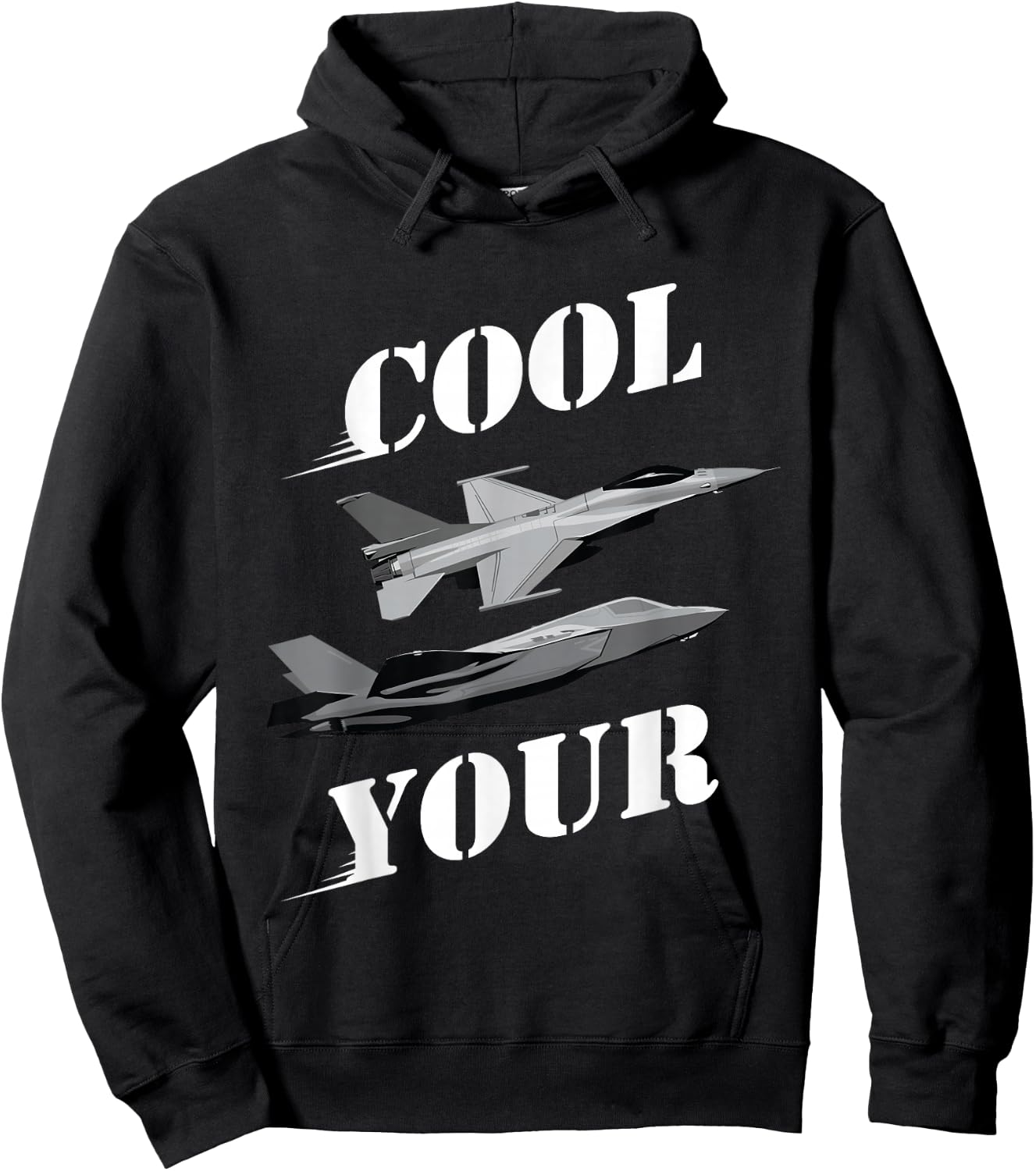 Cool Your Jets Funny Sarcastic Humor Design Hoodie - Hoodie | Black
