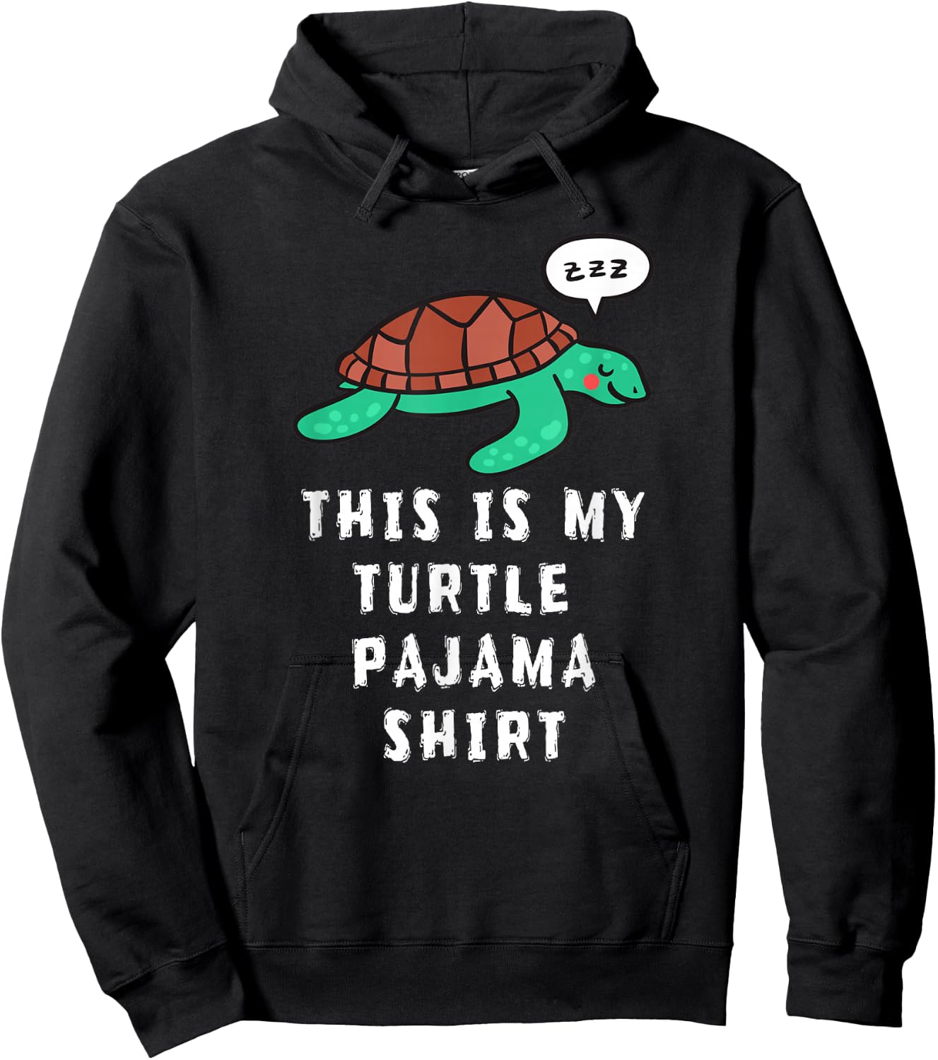 This Is My Turtle Pajama Funny Sleeping Kids Teen Adult Gift Hoodie - Hoodie | Black
