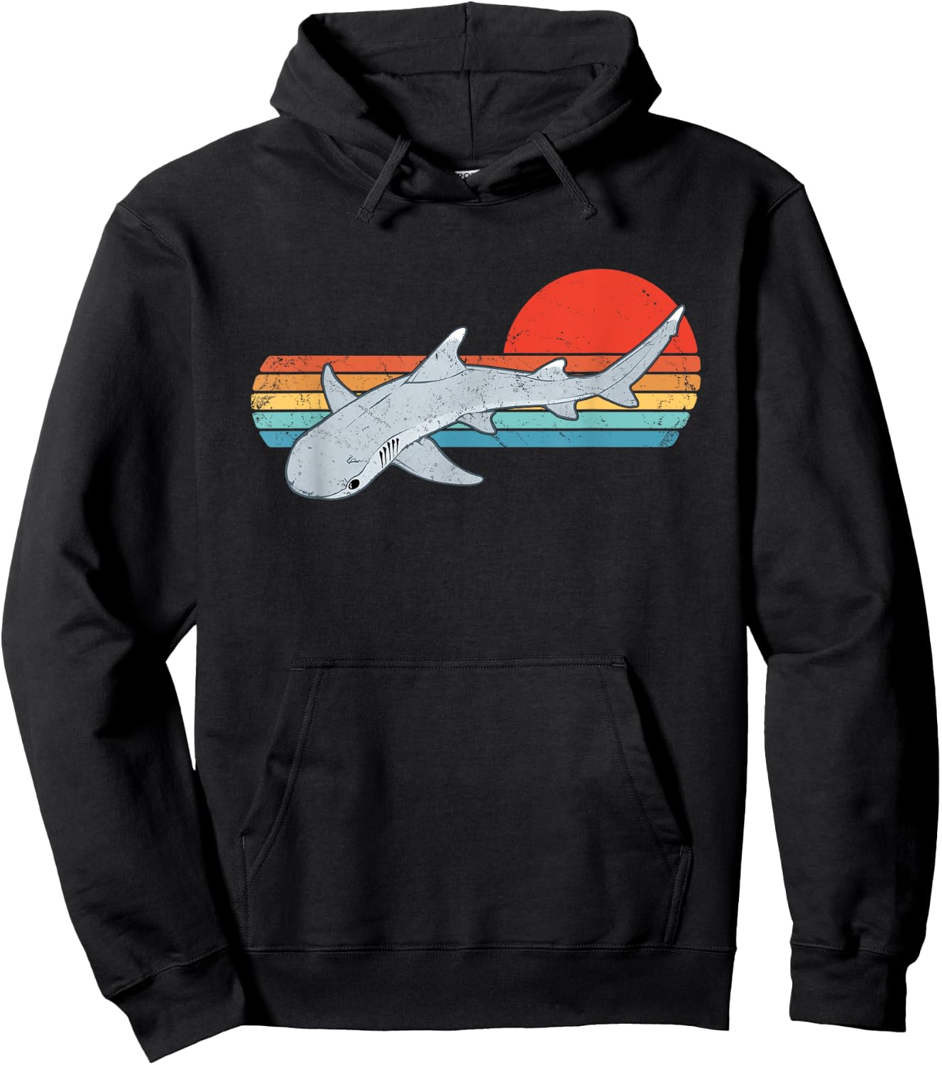 Whitetip reef shark Hoodie - Hoodie | Black