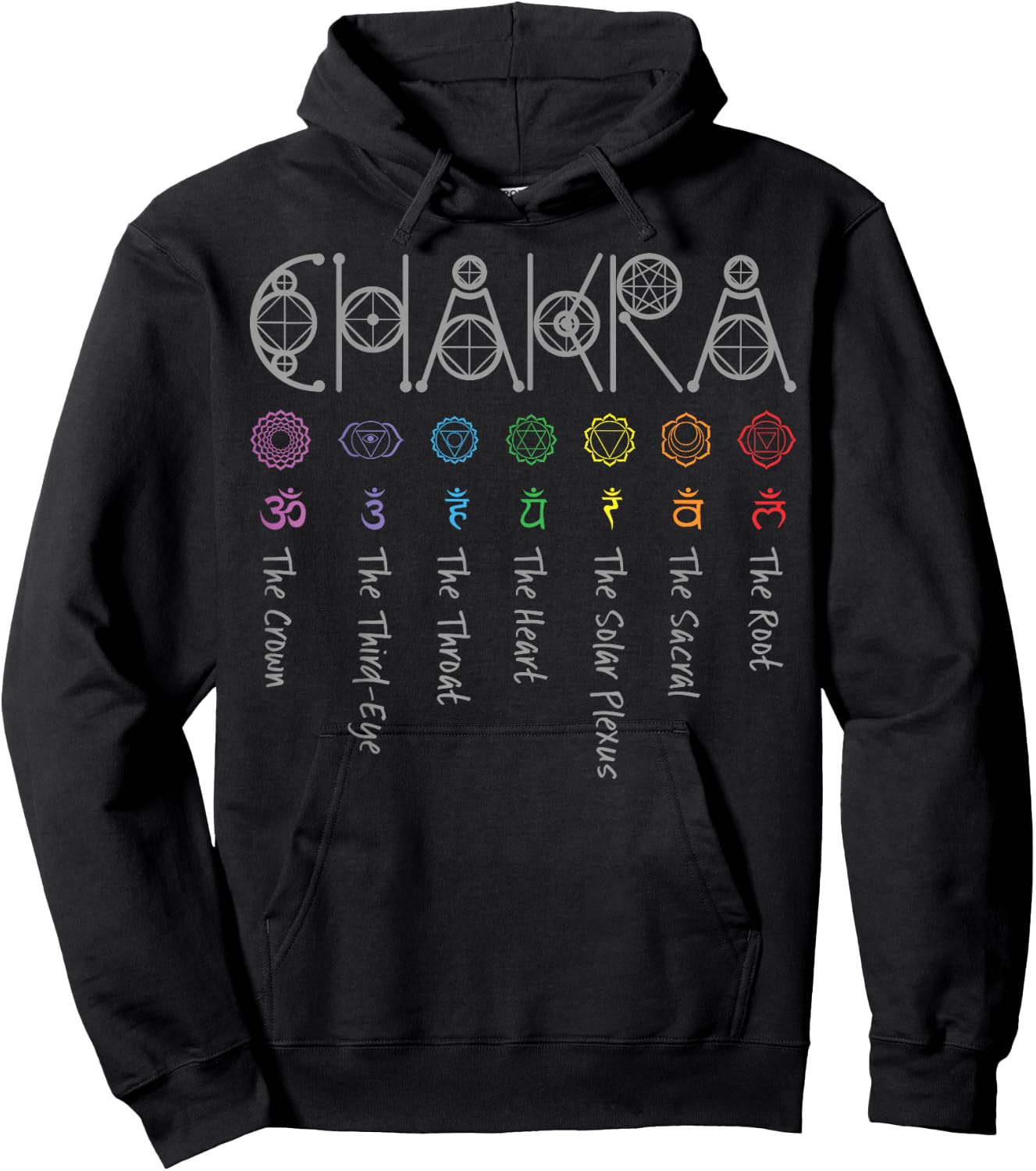 Chakra Yoga Hoodie - Hoodie | Black