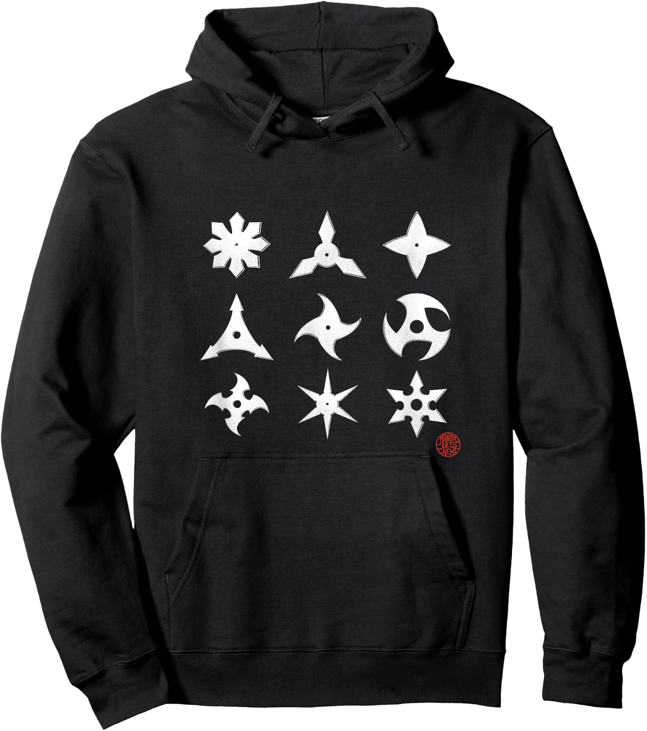 Shuriken Ninja Japan Manga Anime , Black, S Hoodie - Hoodie | Black