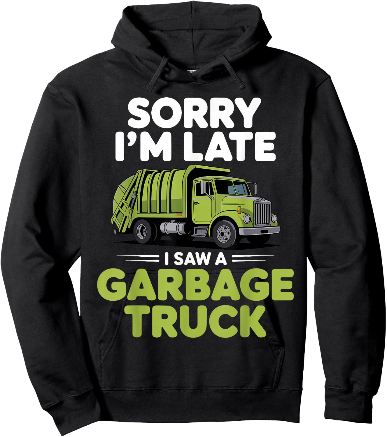 Garbage Truck Costume Women Kids Trash Garbage Man Hoodie - Hoodie | Black