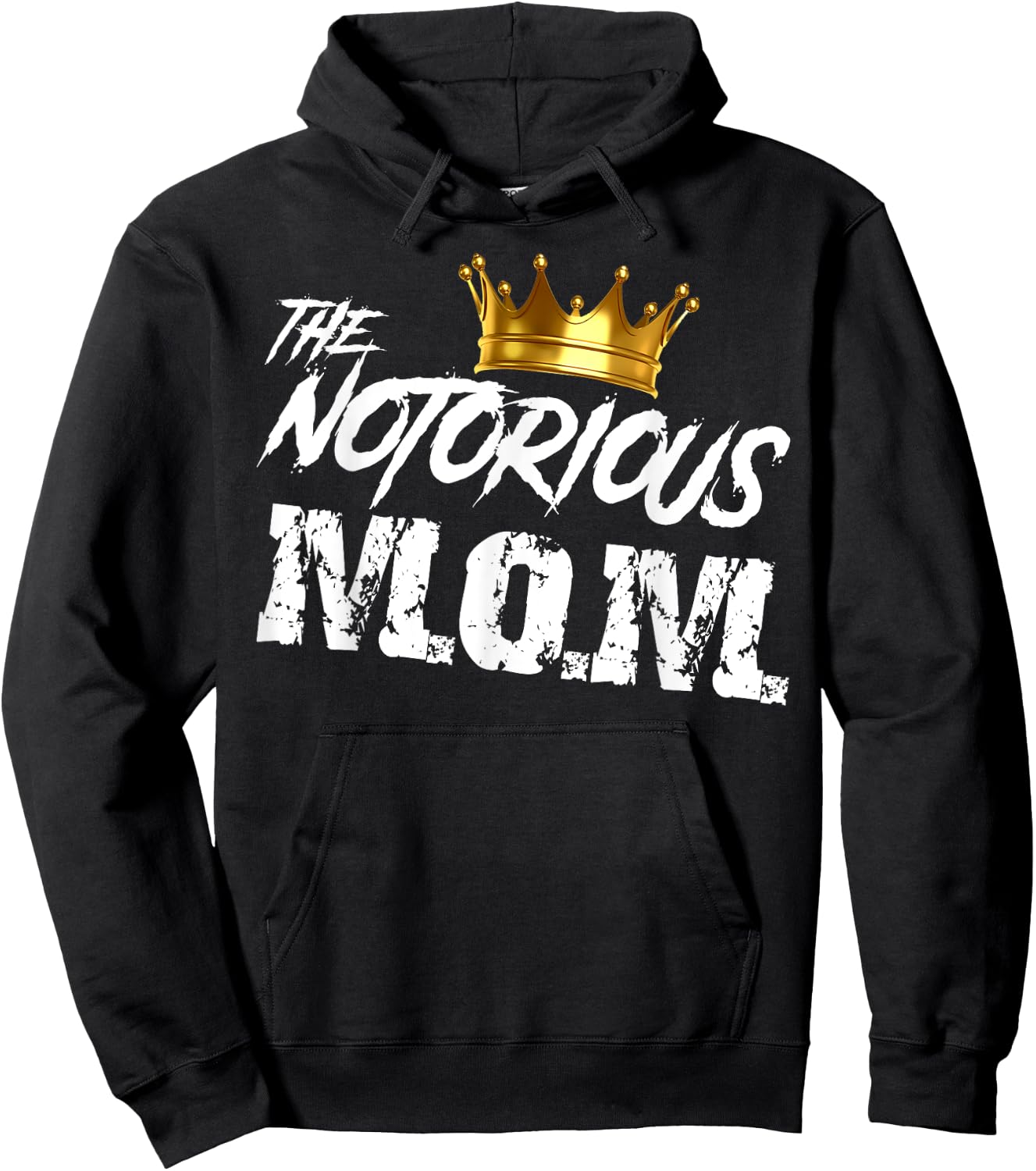Old School Funny Hip Hop Mothers Day Notorious Mom Hoodie - Hoodie | Black