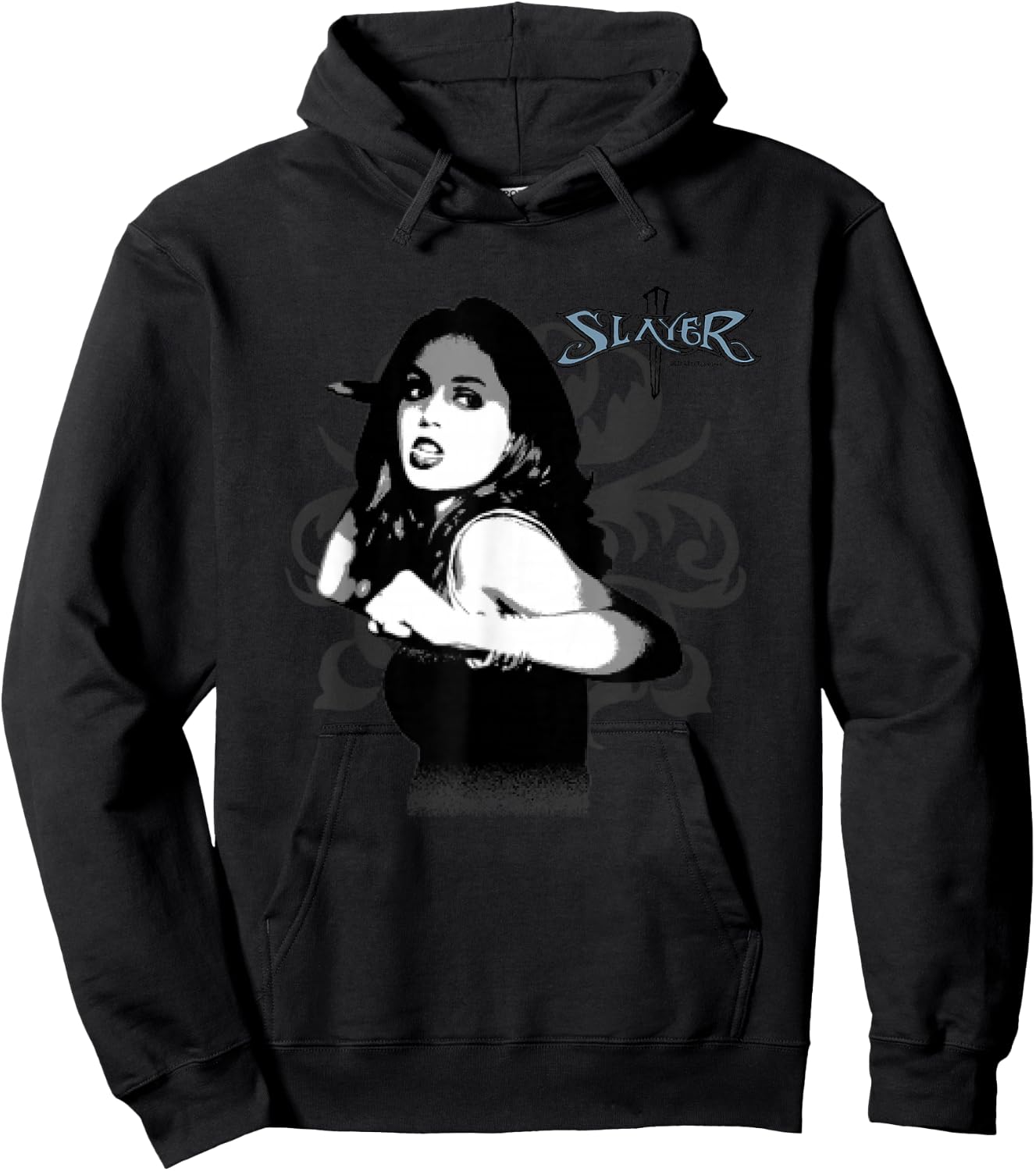 Buffy The Vampire Slayer Faith New Slayer Portrait , Blue, S Hoodie - Hoodie | Black
