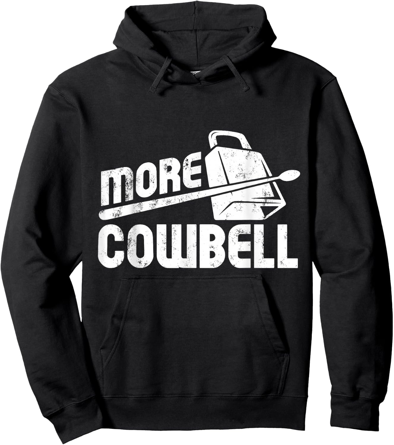 Cow Bell Cowbell Gifts Vintage Funny Drummer Cowbell Hoodie - Hoodie | Black