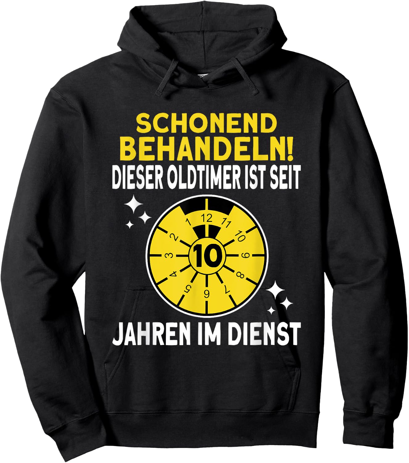 10 jähriges Dienstjubiläum 10 Jahre Firmenjubiläum Jubiläum Hoodie - Hoodie | Black