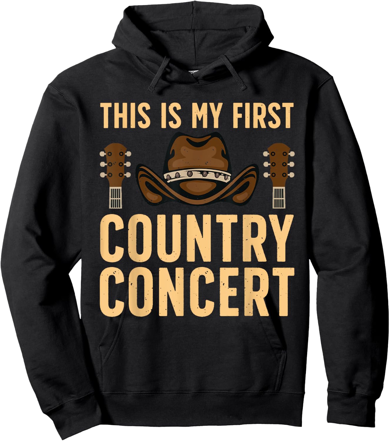 Cool Country Concert Art Women Country Music Lover Hoodie - Hoodie | Black