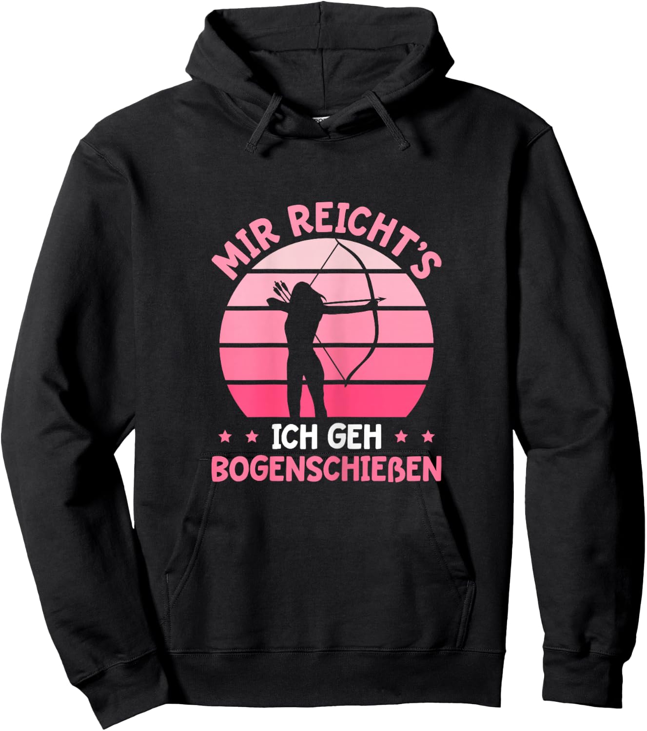 Damen Bogenschießen Schützenverein Bogensport Schützin Hoodie - Hoodie | Black