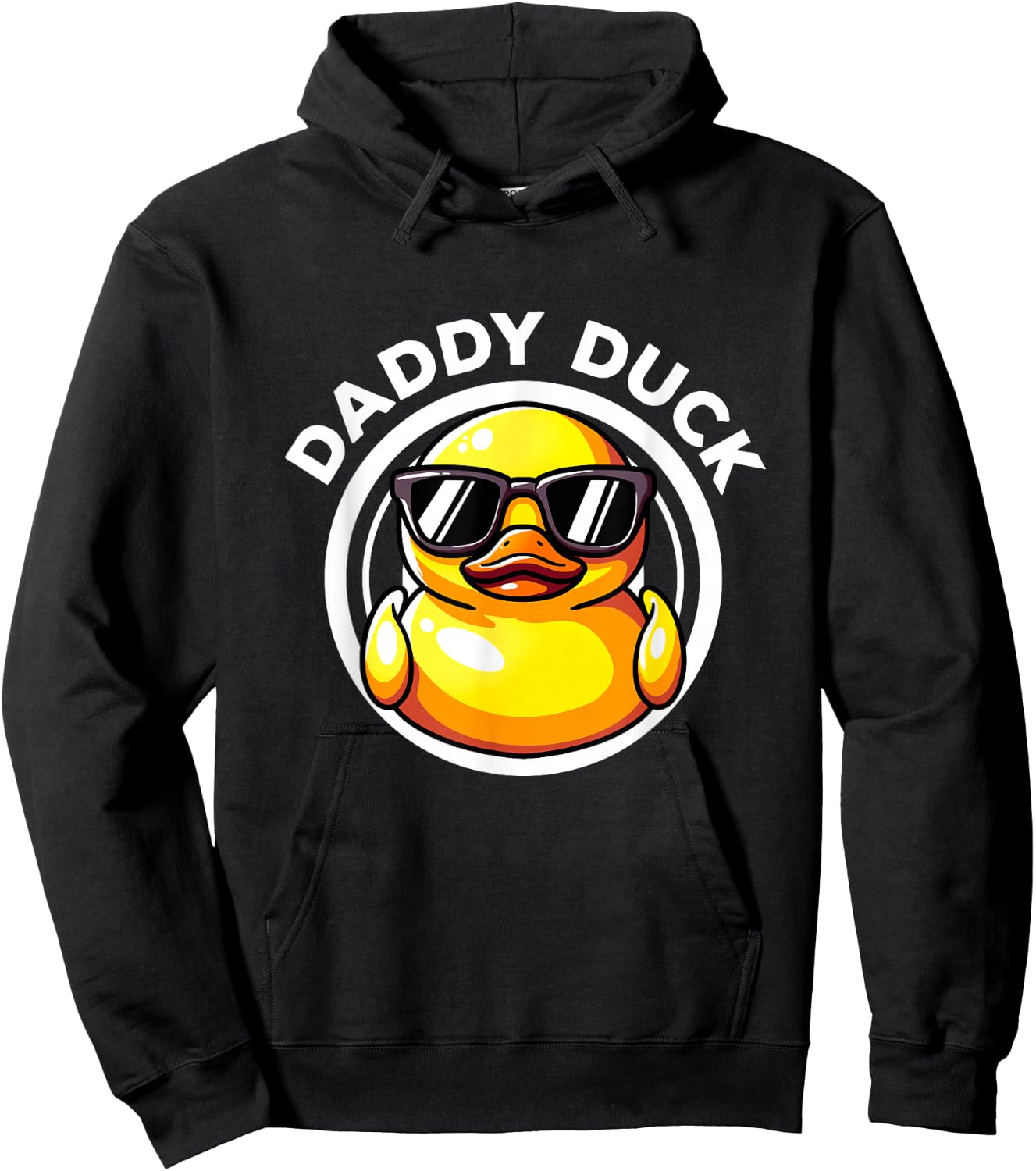 Daddy Duck Dad I Love Ducks Family Lover Funny Rubber Duck Hoodie - Hoodie | Black