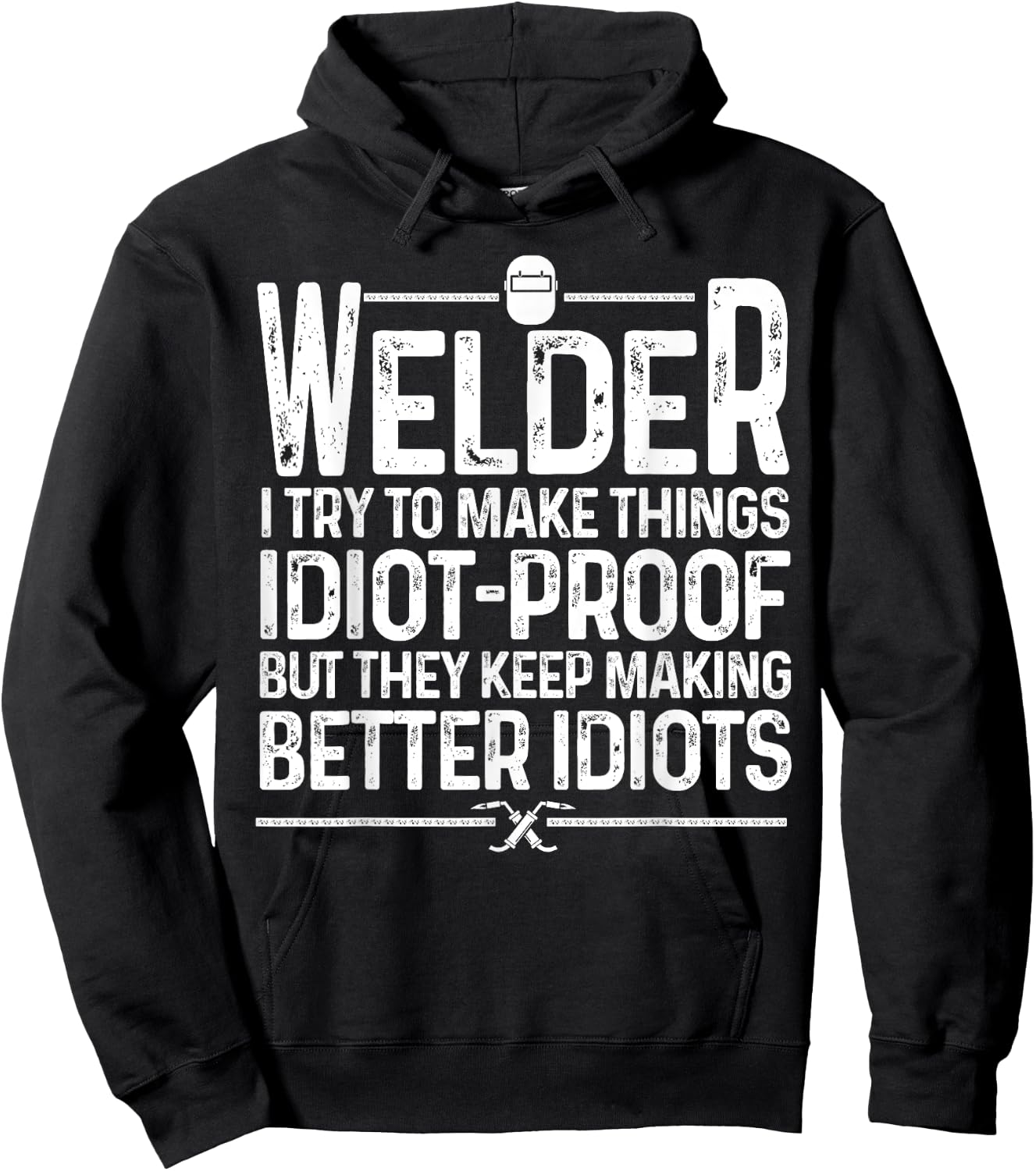 Funny Welder Art Women TIG/MIG Welding Steel Lovers Hoodie - Hoodie | Black