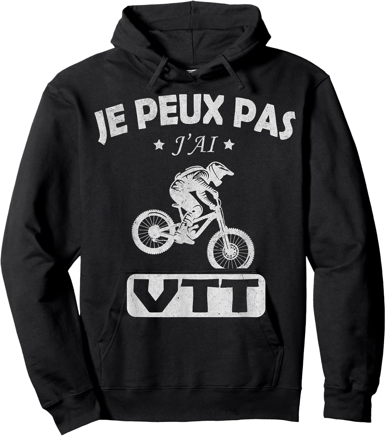 Je Peux pas j'ai mtb bike Bike cyclist Cycling mountain Hoodie - Hoodie | Black
