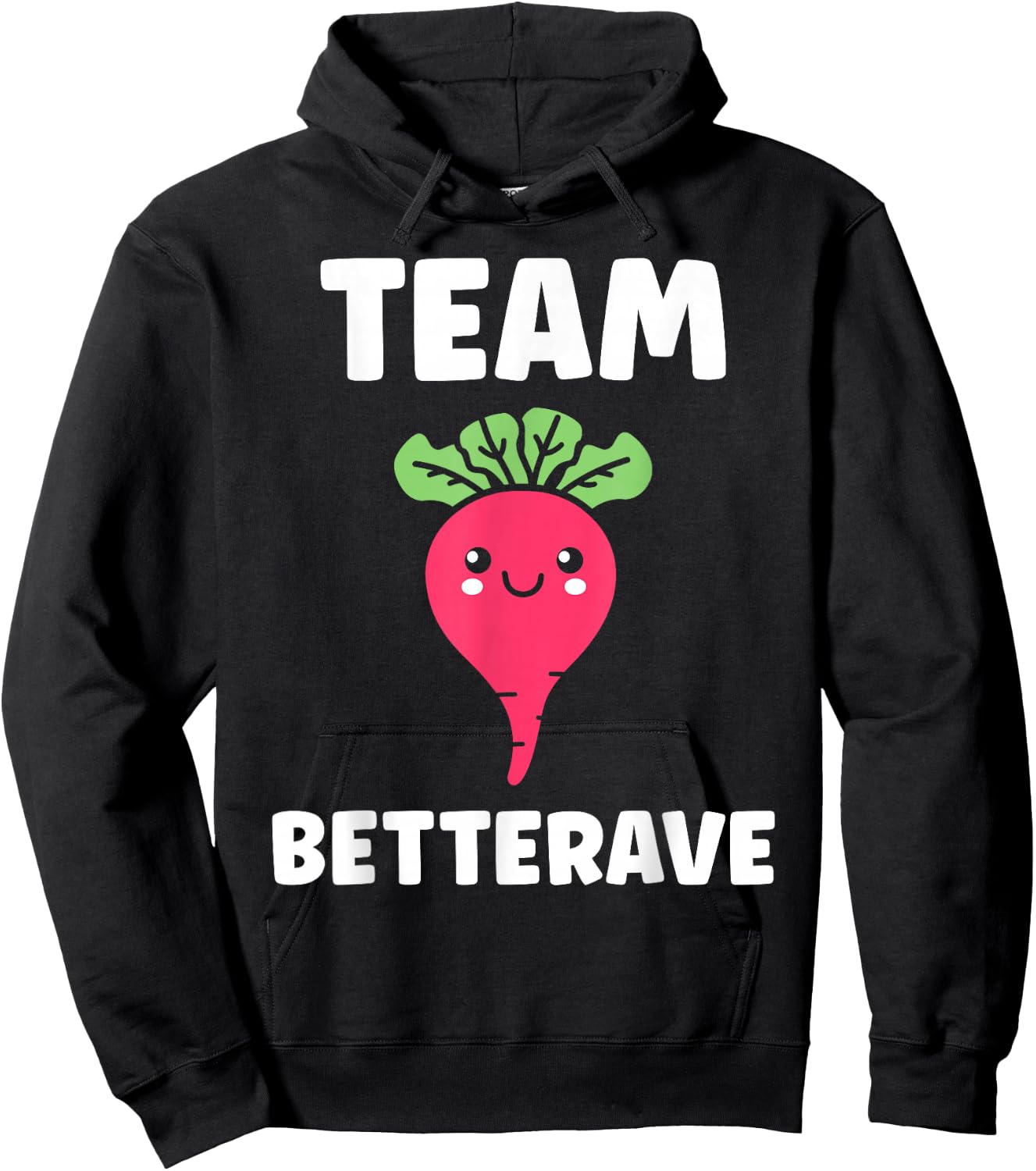 Humour Beetroot Vegetable team Beetroot , Black, S Hoodie - Hoodie | Black