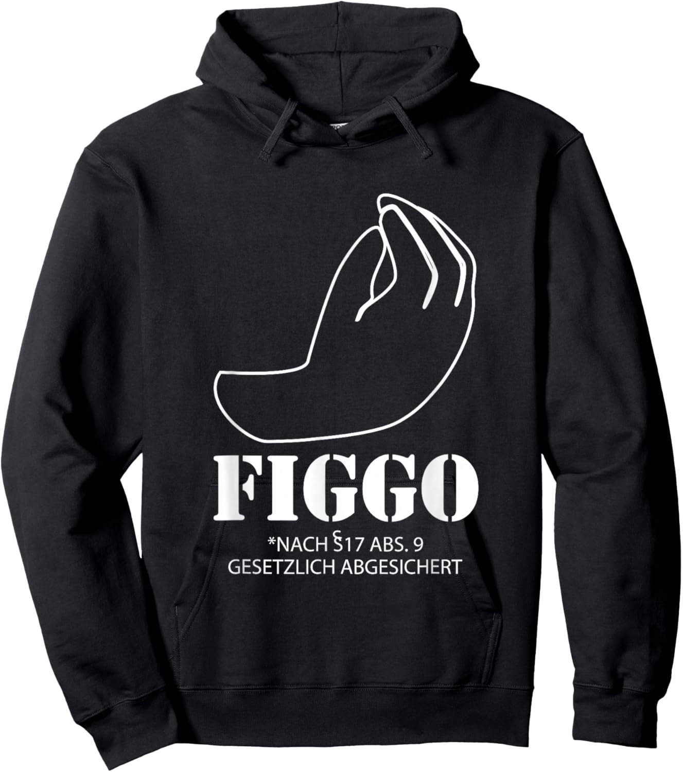 Figgo Ficko | Rechtlich abgesichert | Percy Hoodie - Hoodie | Black
