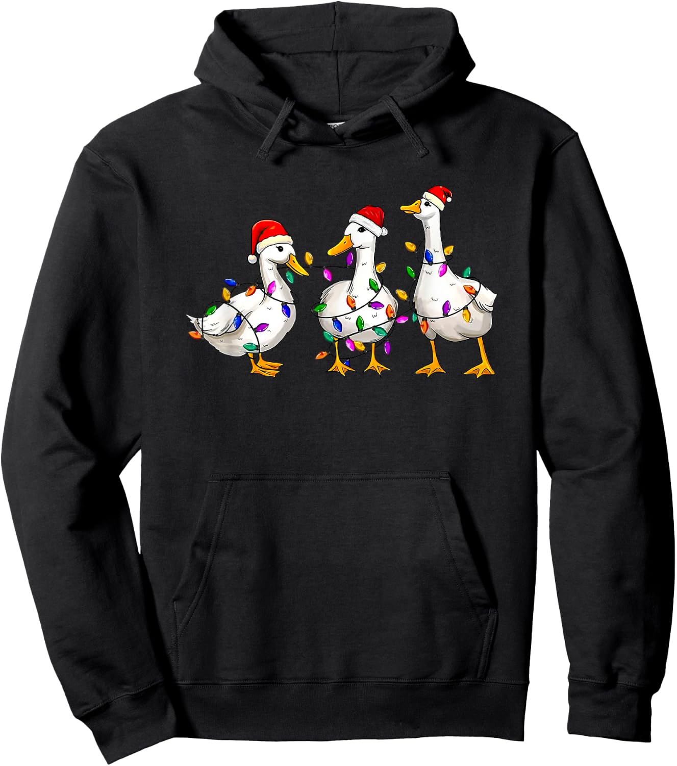 Christmas Duck Merry Christmas Hoodie - Hoodie | Black
