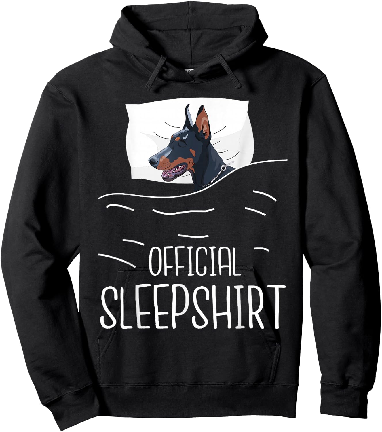 Official Sleepshirt - Sleeping Doberman Canine Dog Trainer Hoodie - Hoodie | Black