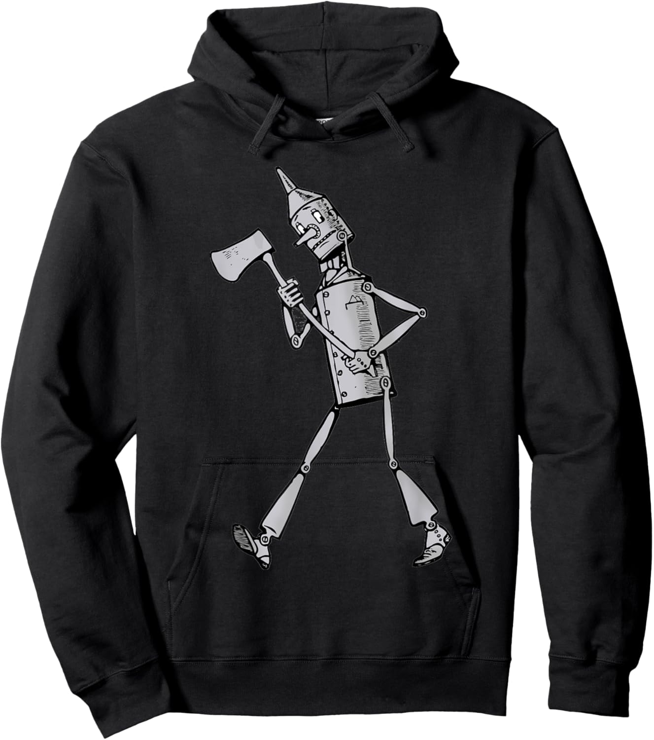 Retro Tin Man Shirt - The Wizard Of OZ T Shirt Hoodie - Hoodie | Black