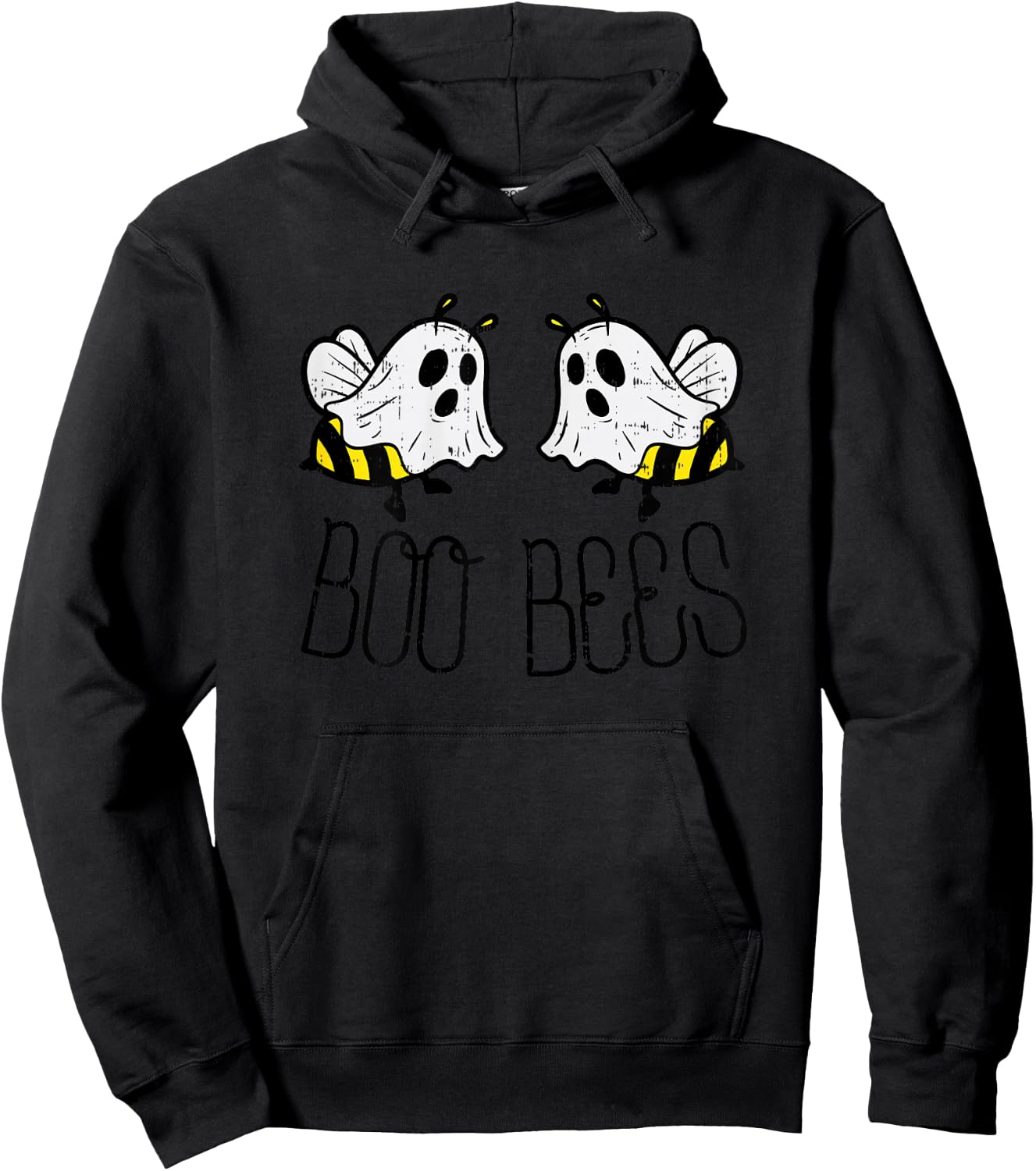 Boo Bees Ghosts Boobees Funny Halloween Costume Hoodie - Hoodie | Black